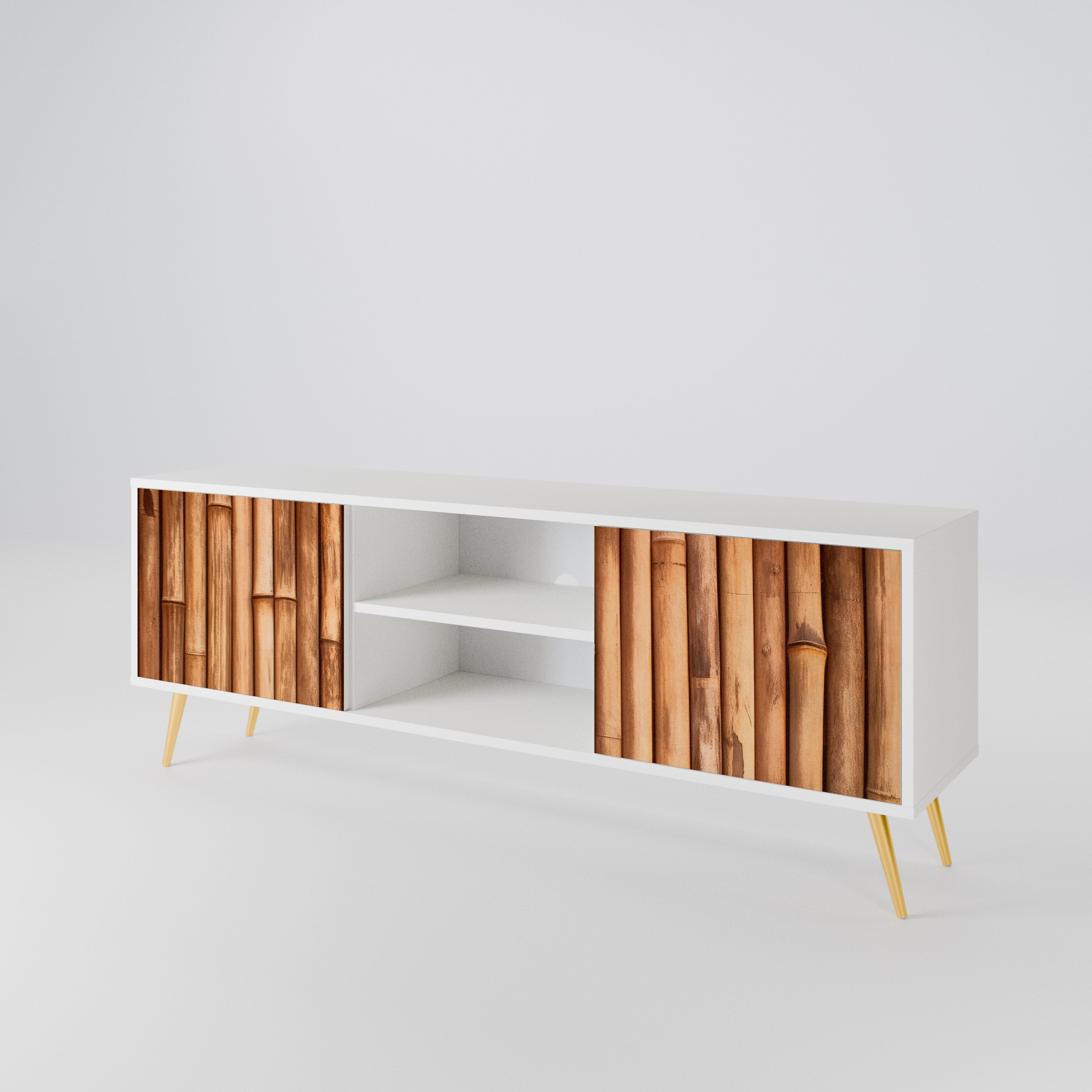 NATURAL WOOD Έπιπλο τηλεόρασης 2-θυρών
