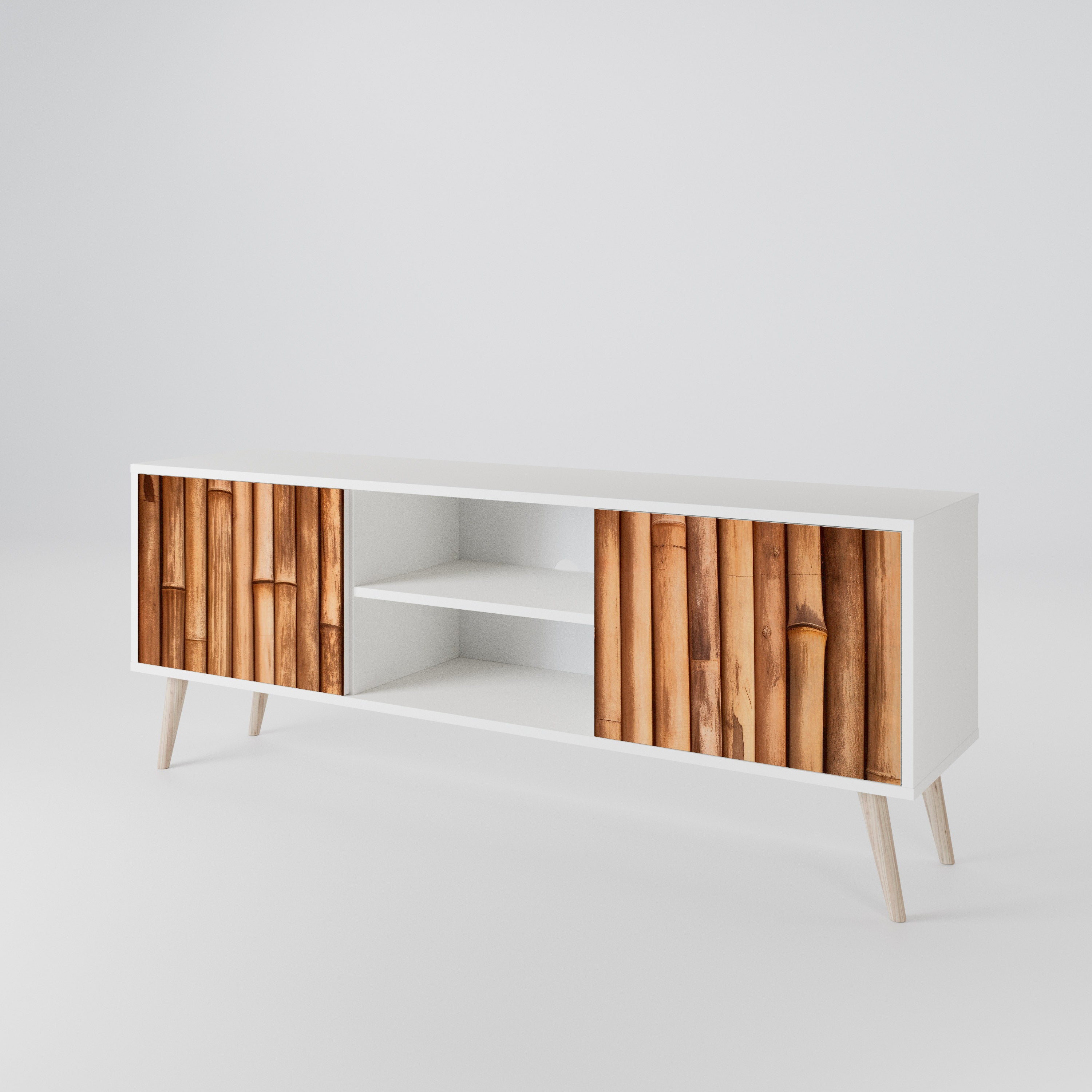 NATURAL WOOD Έπιπλο τηλεόρασης 2-θυρών