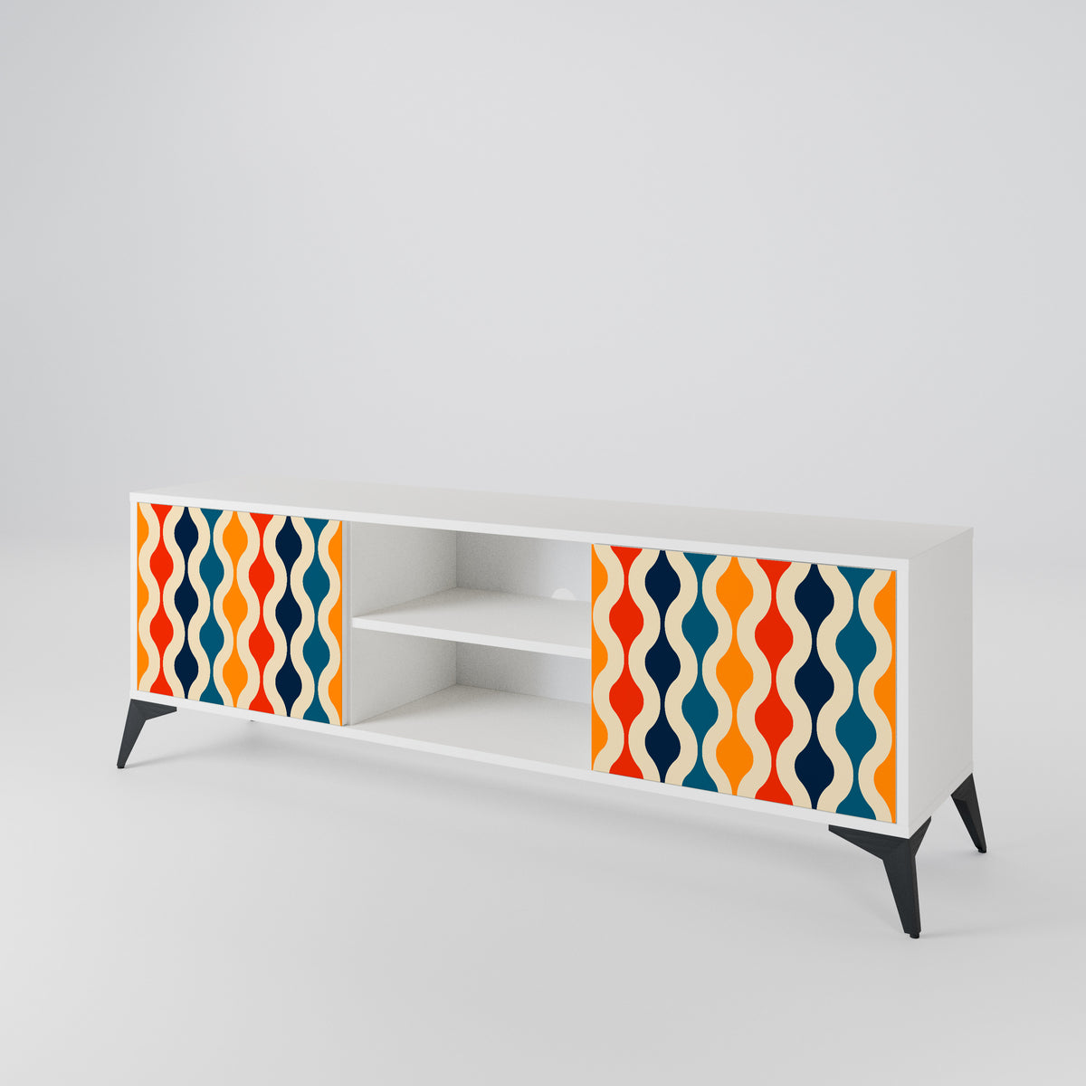 COLORFUL NOSTALGIA 2-Door TV Cabinet