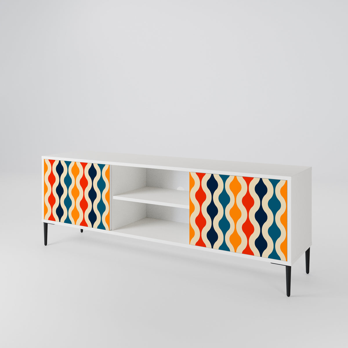 COLORFUL NOSTALGIA 2-Door TV Cabinet