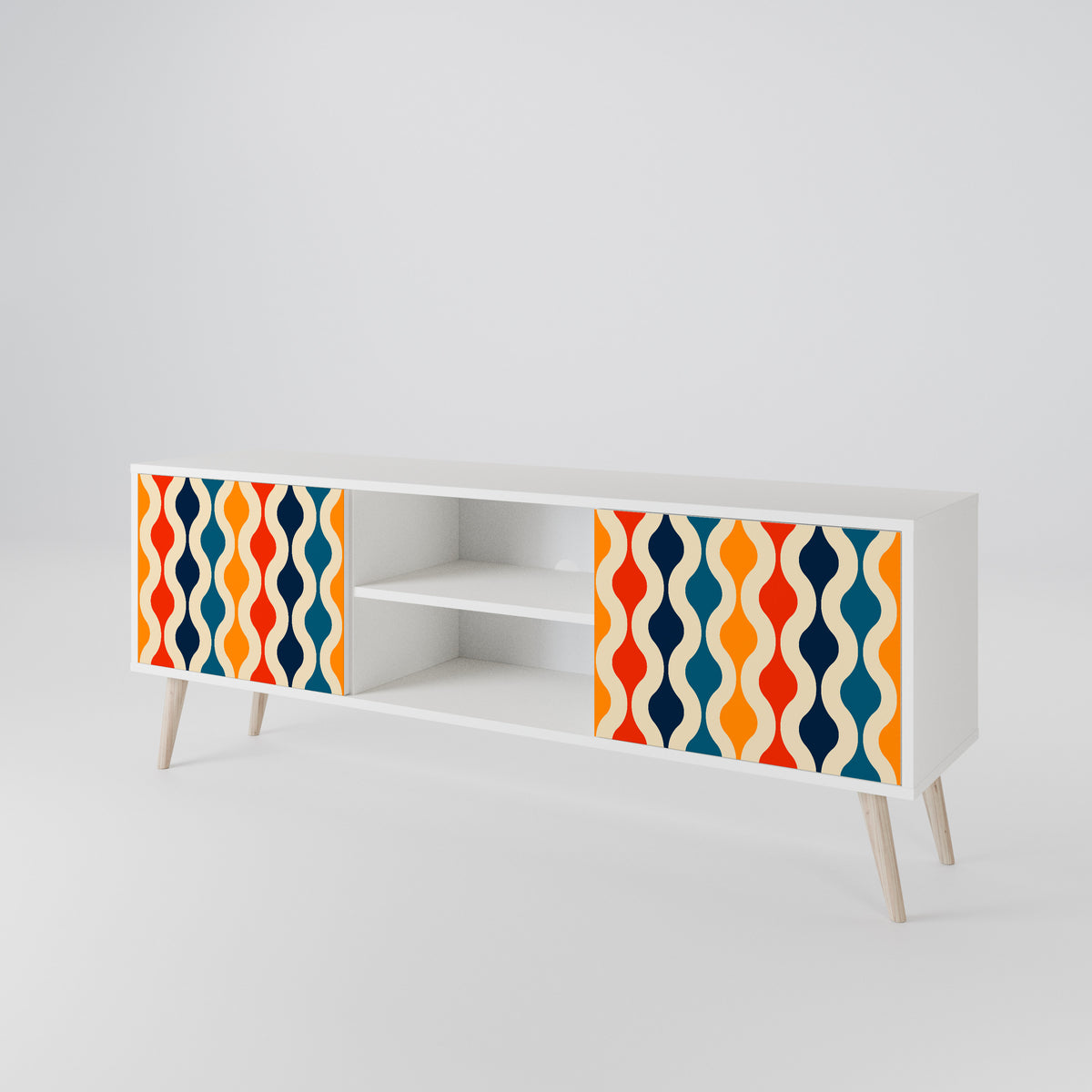 COLORFUL NOSTALGIA 2-Door TV Cabinet