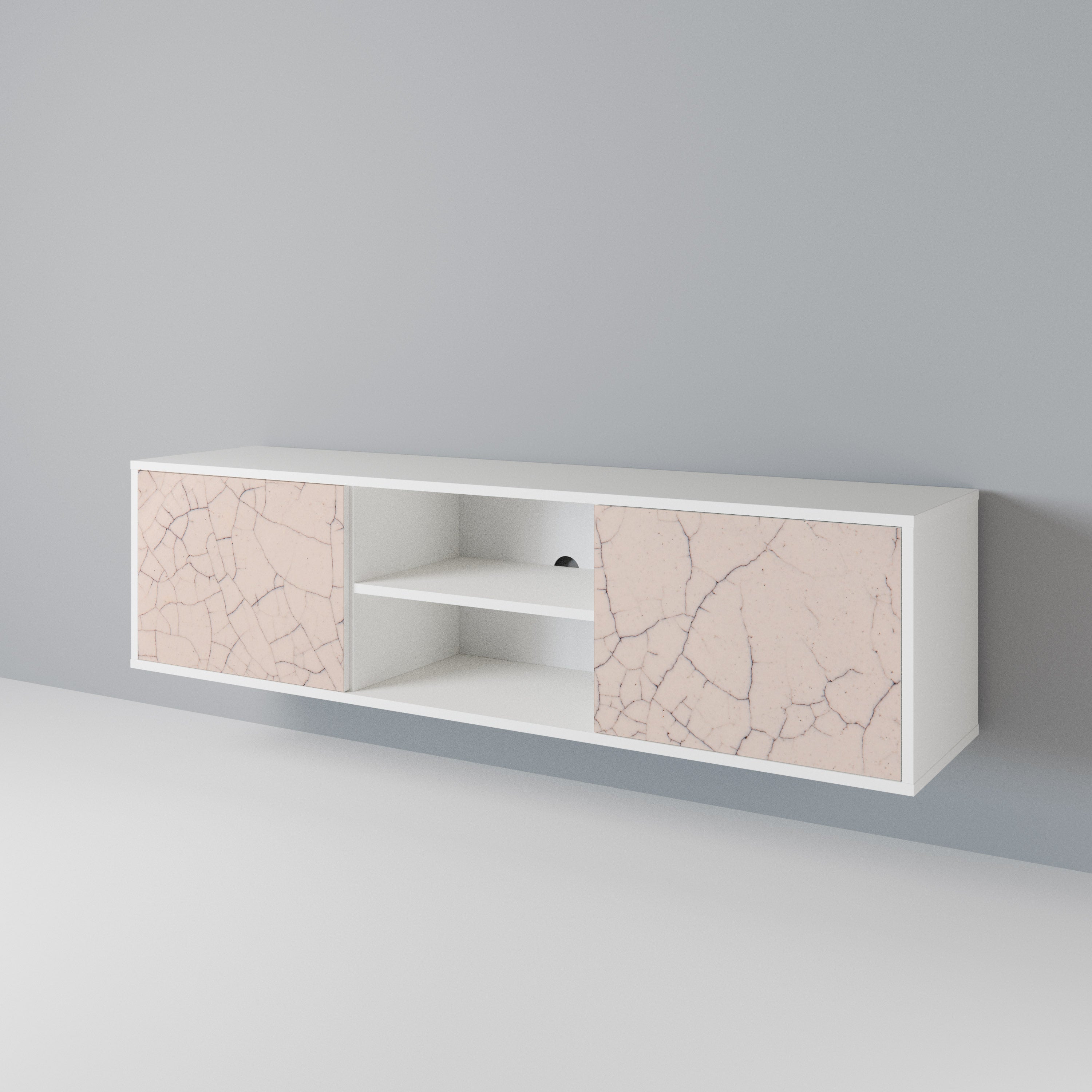CERAMIC TEXTURE Έπιπλο τηλεόρασης 2-θυρών