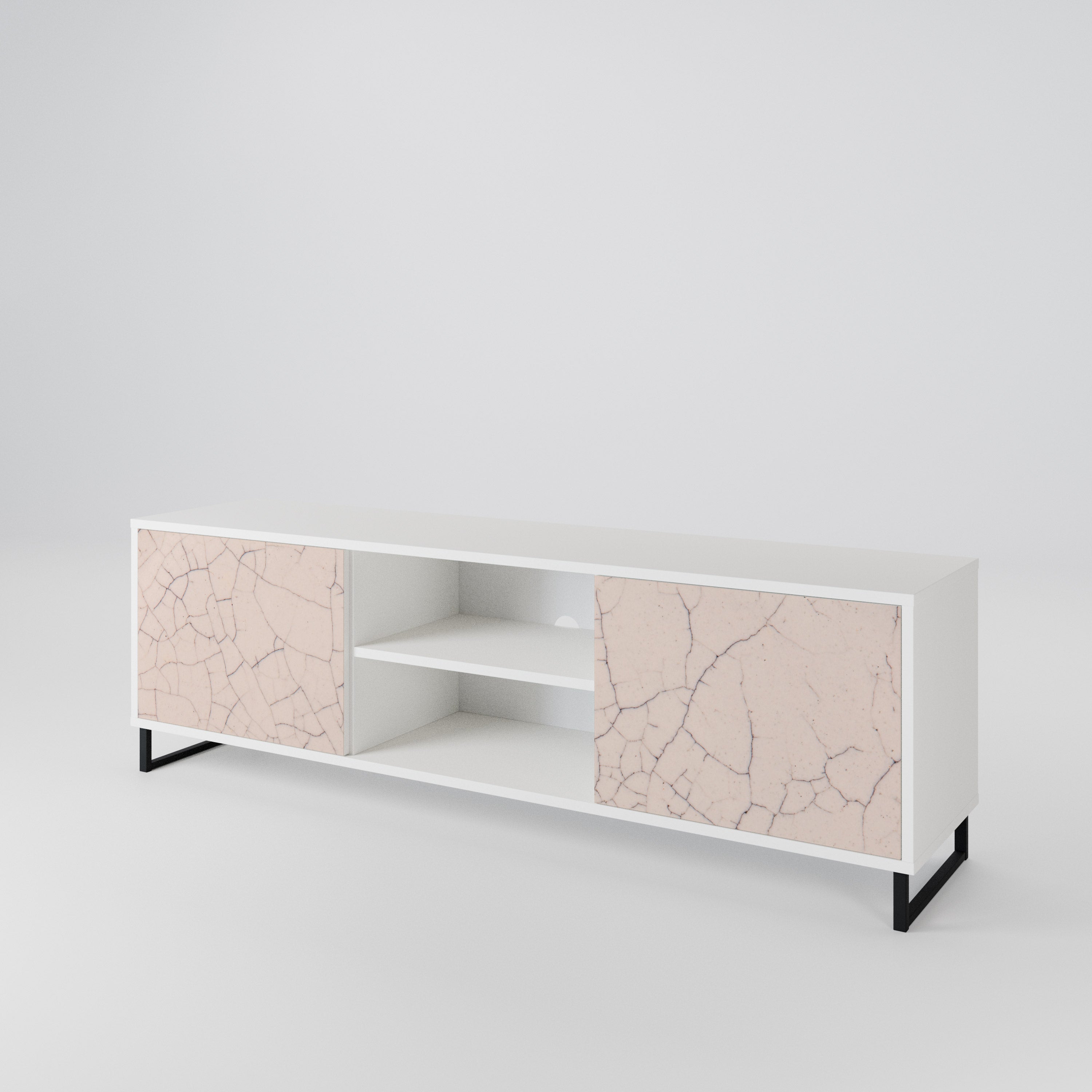 CERAMIC TEXTURE Έπιπλο τηλεόρασης 2-θυρών