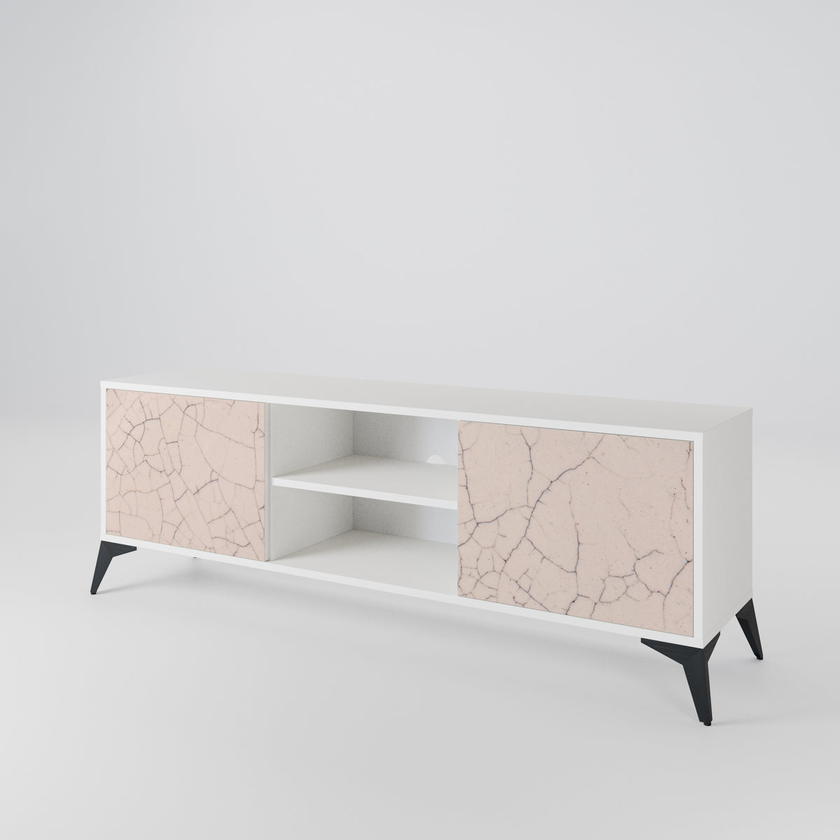 CERAMIC TEXTURE 2-Door TV Cabinet