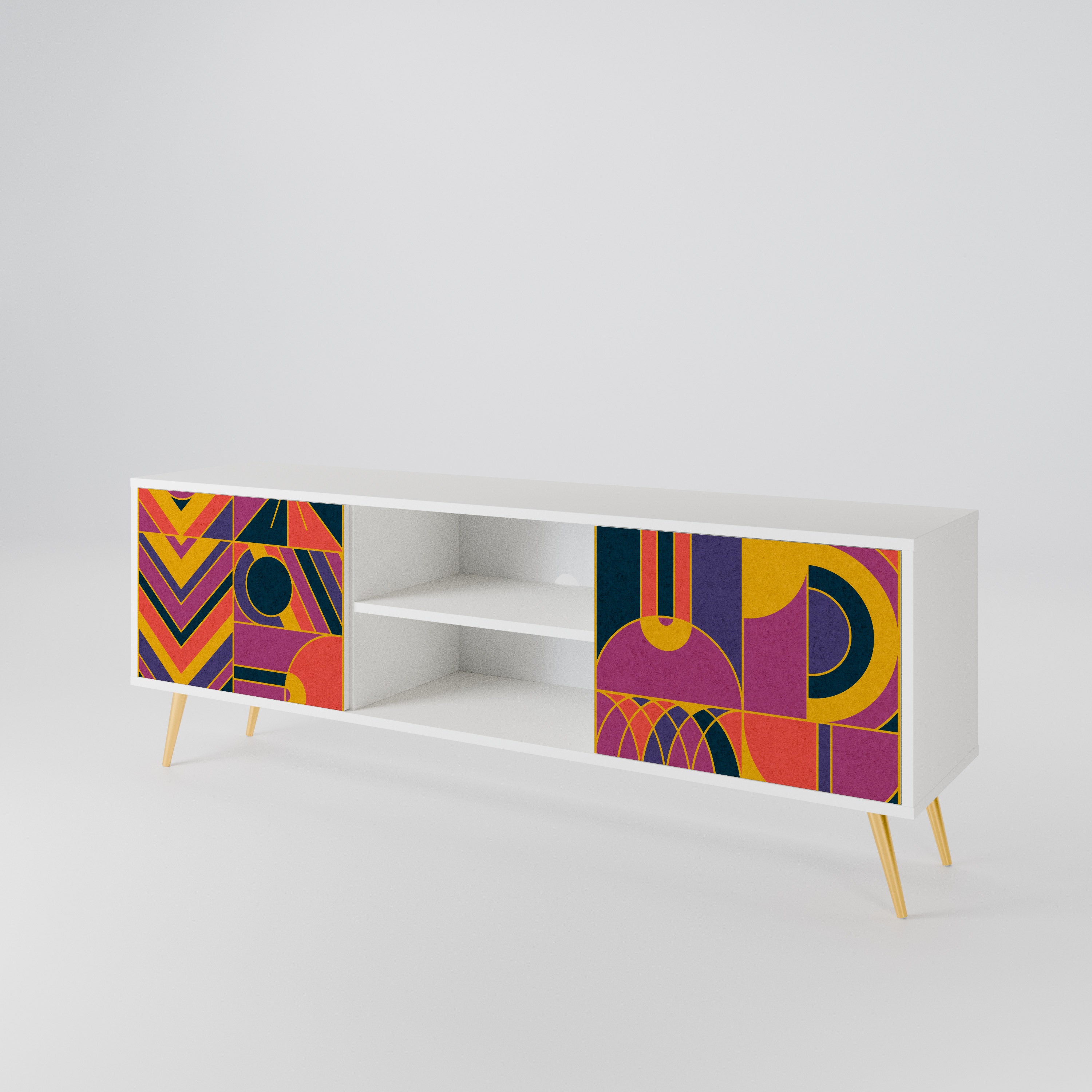 ELECTRIC PATTERNS Έπιπλο τηλεόρασης 2-θυρών