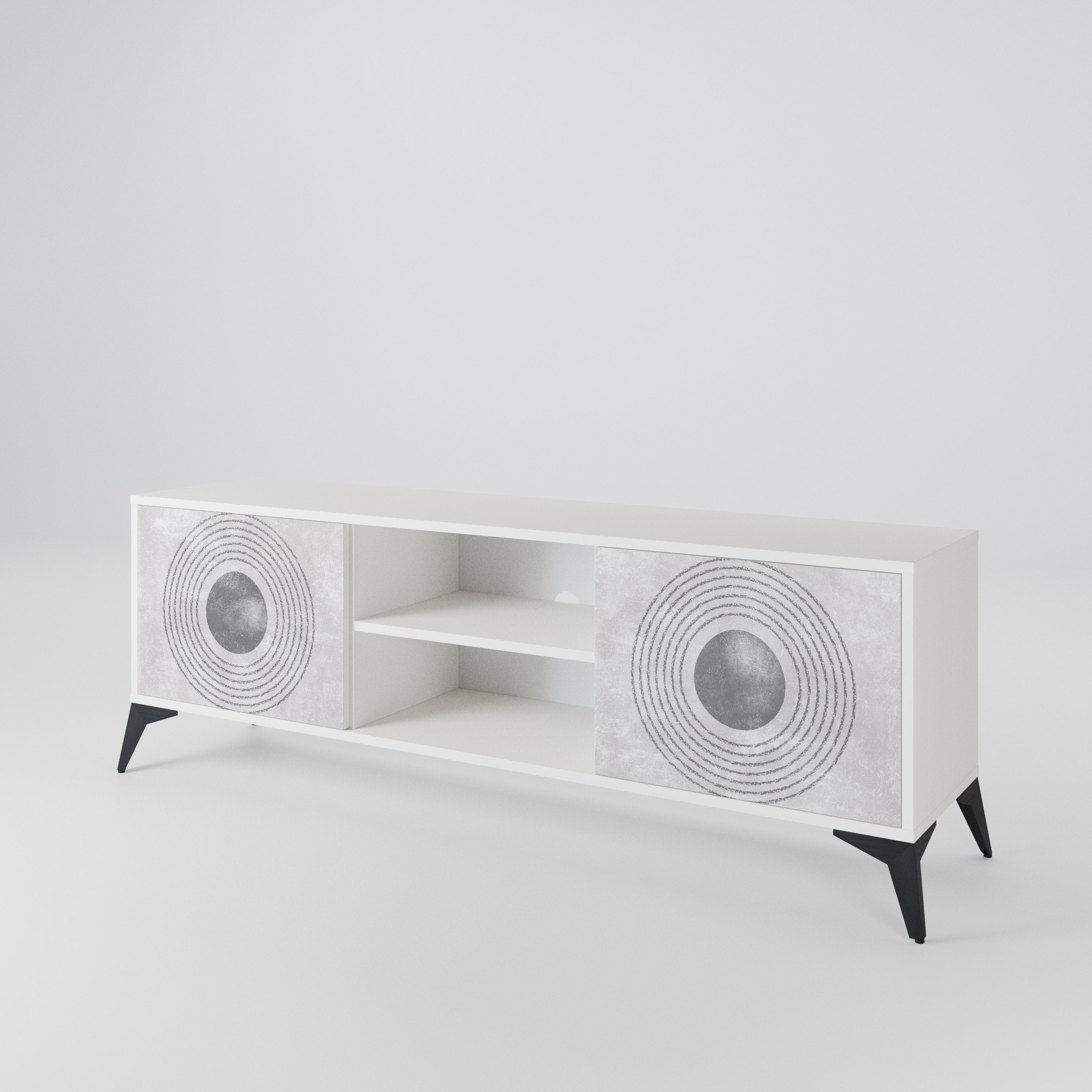 SOLID CIRCLES Έπιπλο τηλεόρασης 2-θυρών