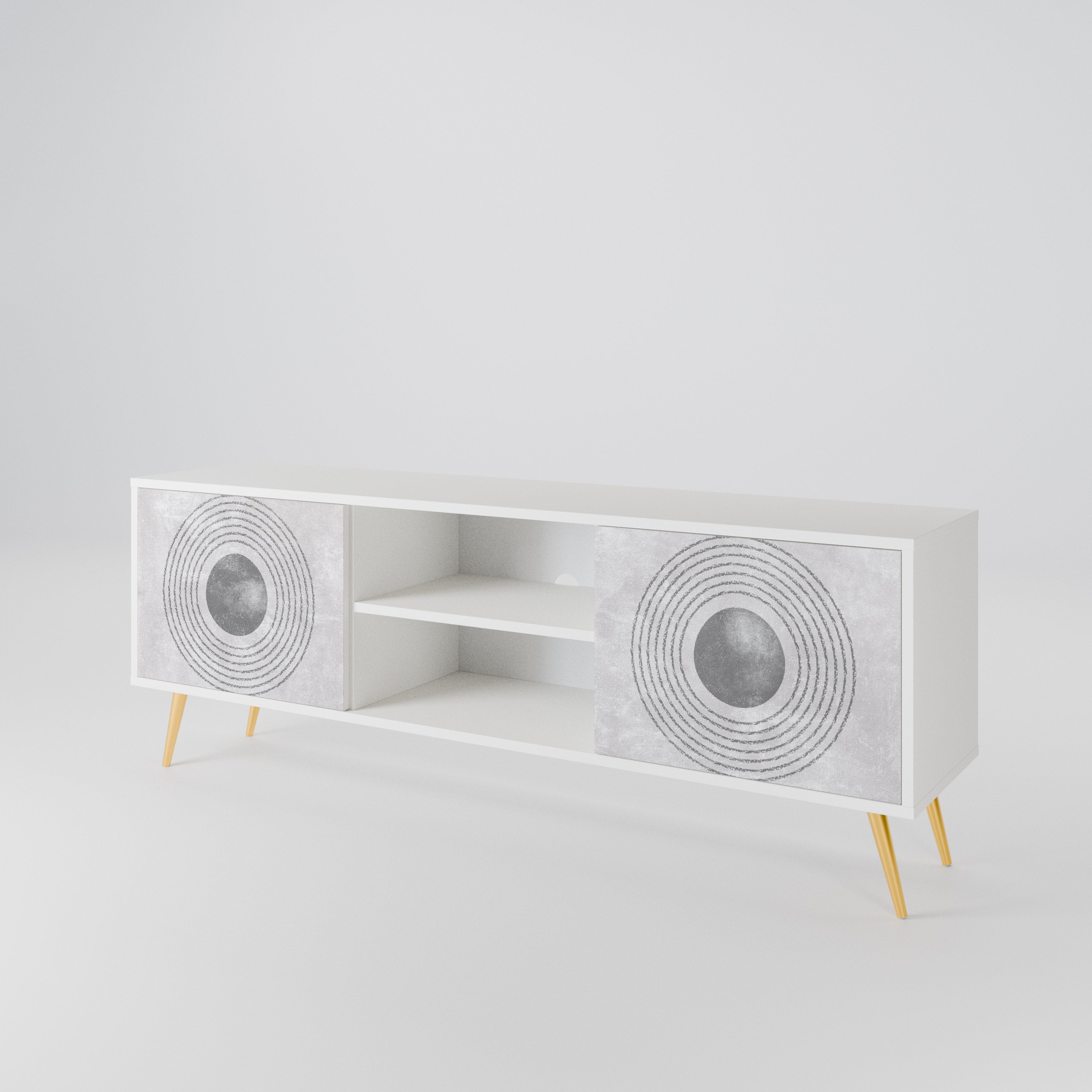 SOLID CIRCLES Έπιπλο τηλεόρασης 2-θυρών