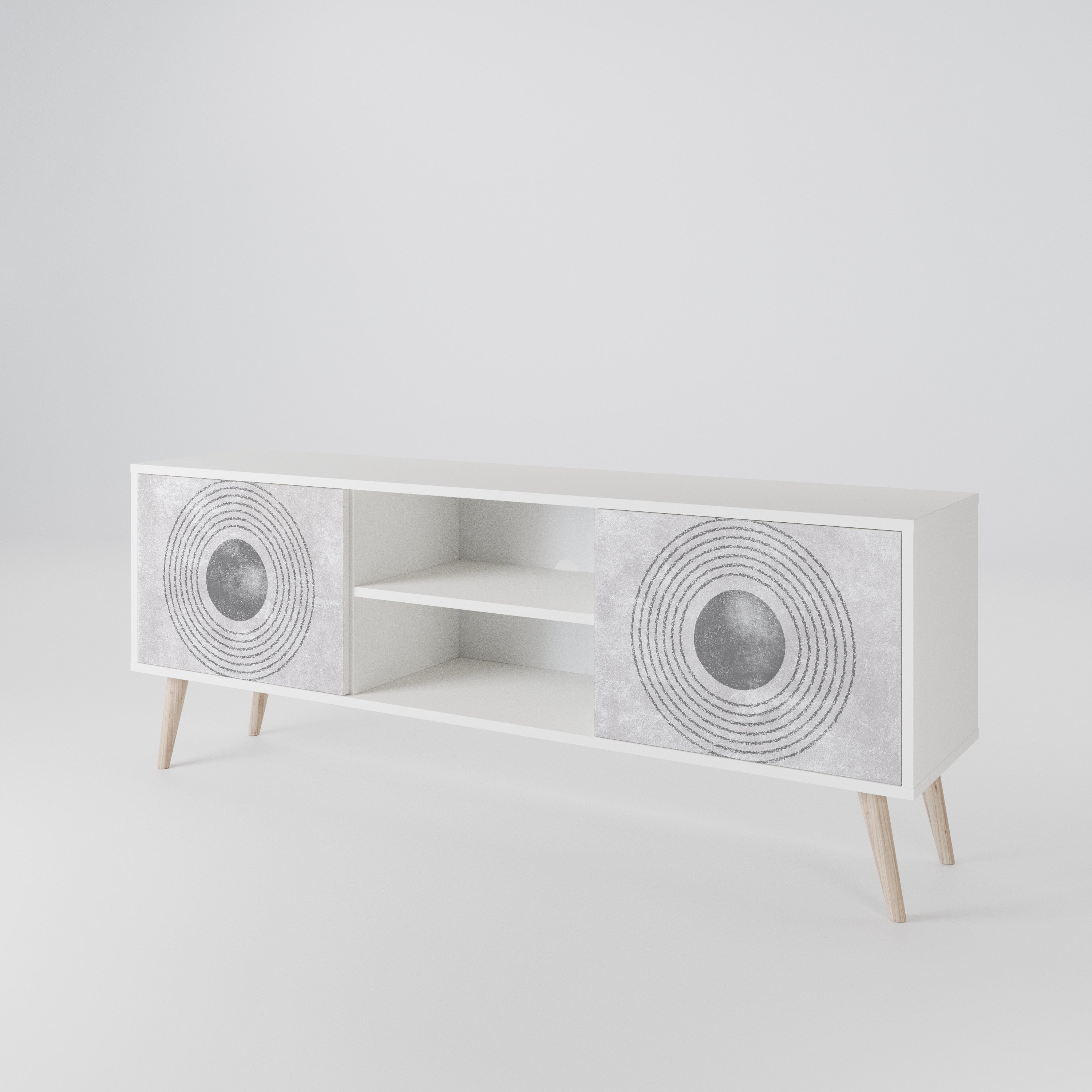 SOLID CIRCLES Έπιπλο τηλεόρασης 2-θυρών