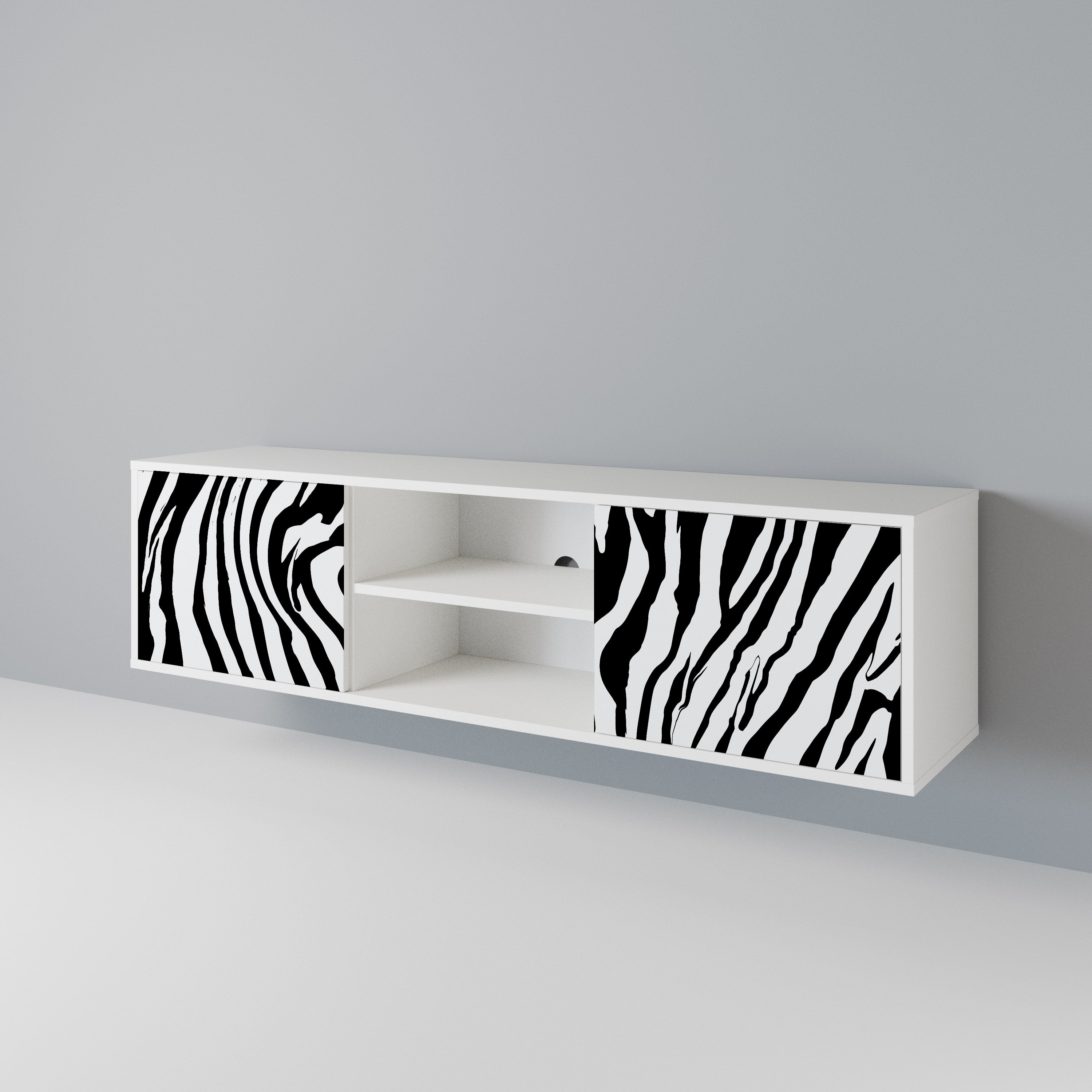 SPLENDID ZEBRA Έπιπλο τηλεόρασης 2-θυρών