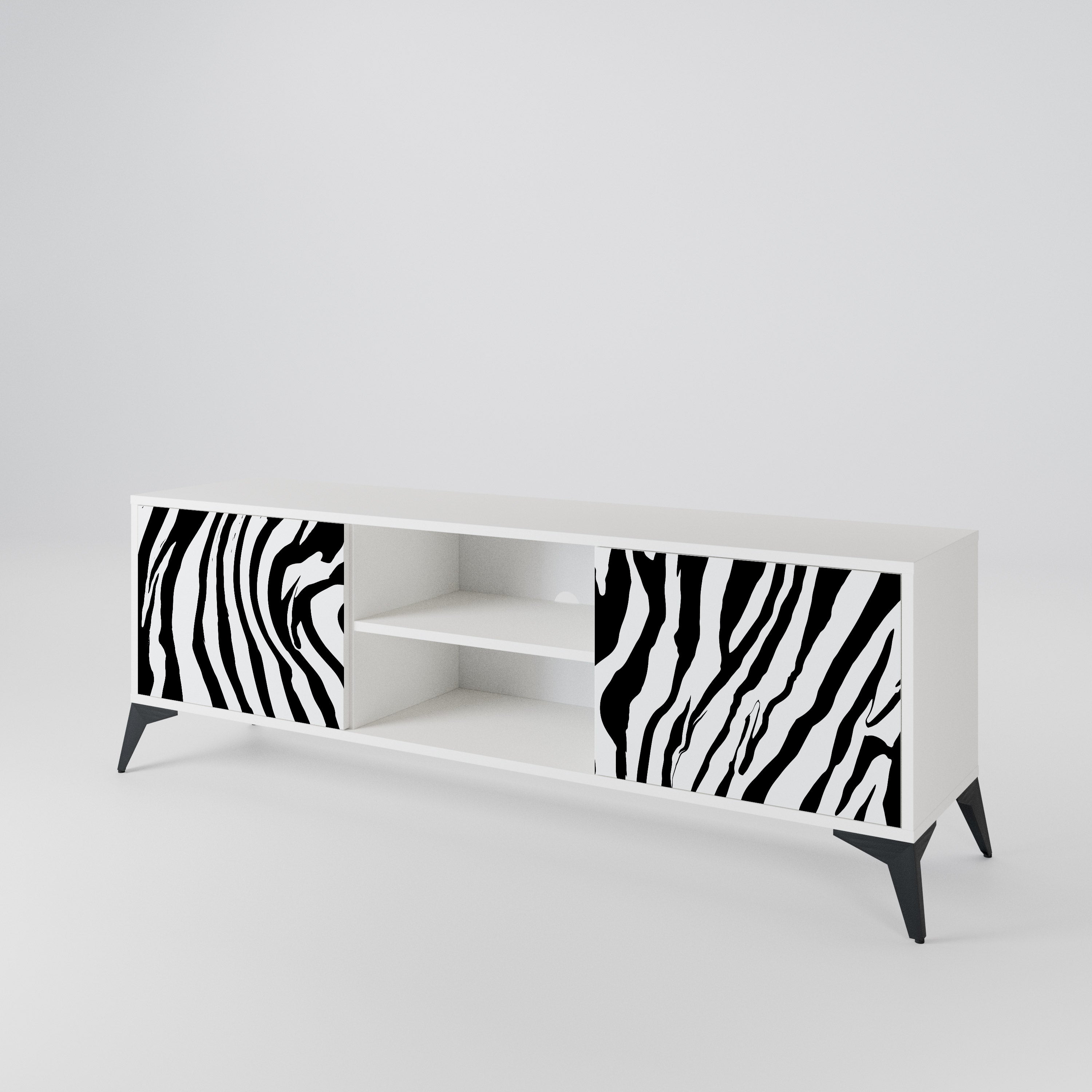 SPLENDID ZEBRA Έπιπλο τηλεόρασης 2-θυρών