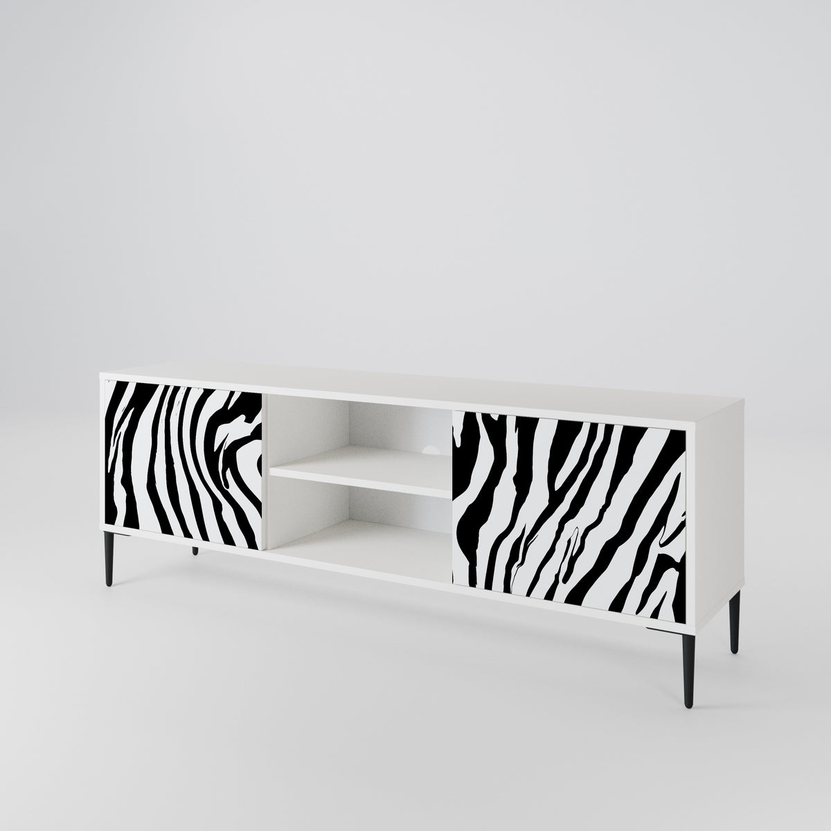 SPLENDID ZEBRA Έπιπλο τηλεόρασης 2-θυρών