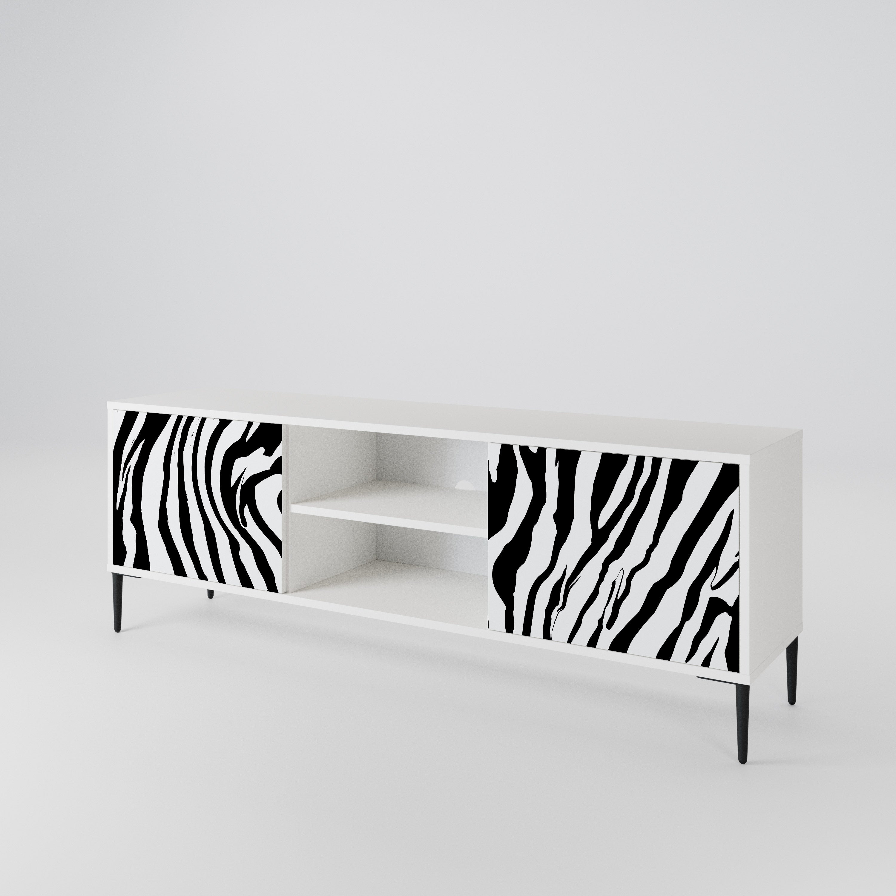 SPLENDID ZEBRA Έπιπλο τηλεόρασης 2-θυρών