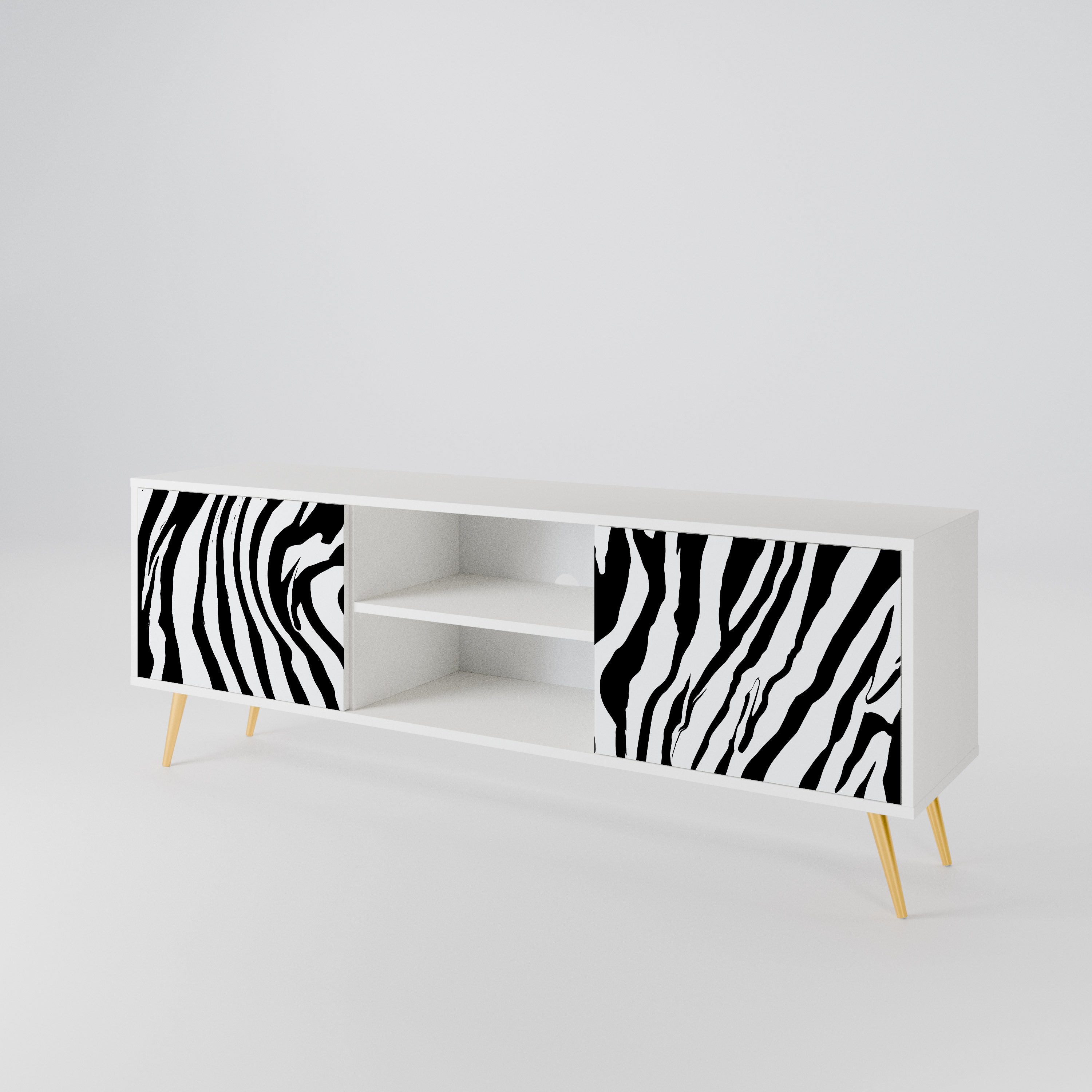 SPLENDID ZEBRA Έπιπλο τηλεόρασης 2-θυρών