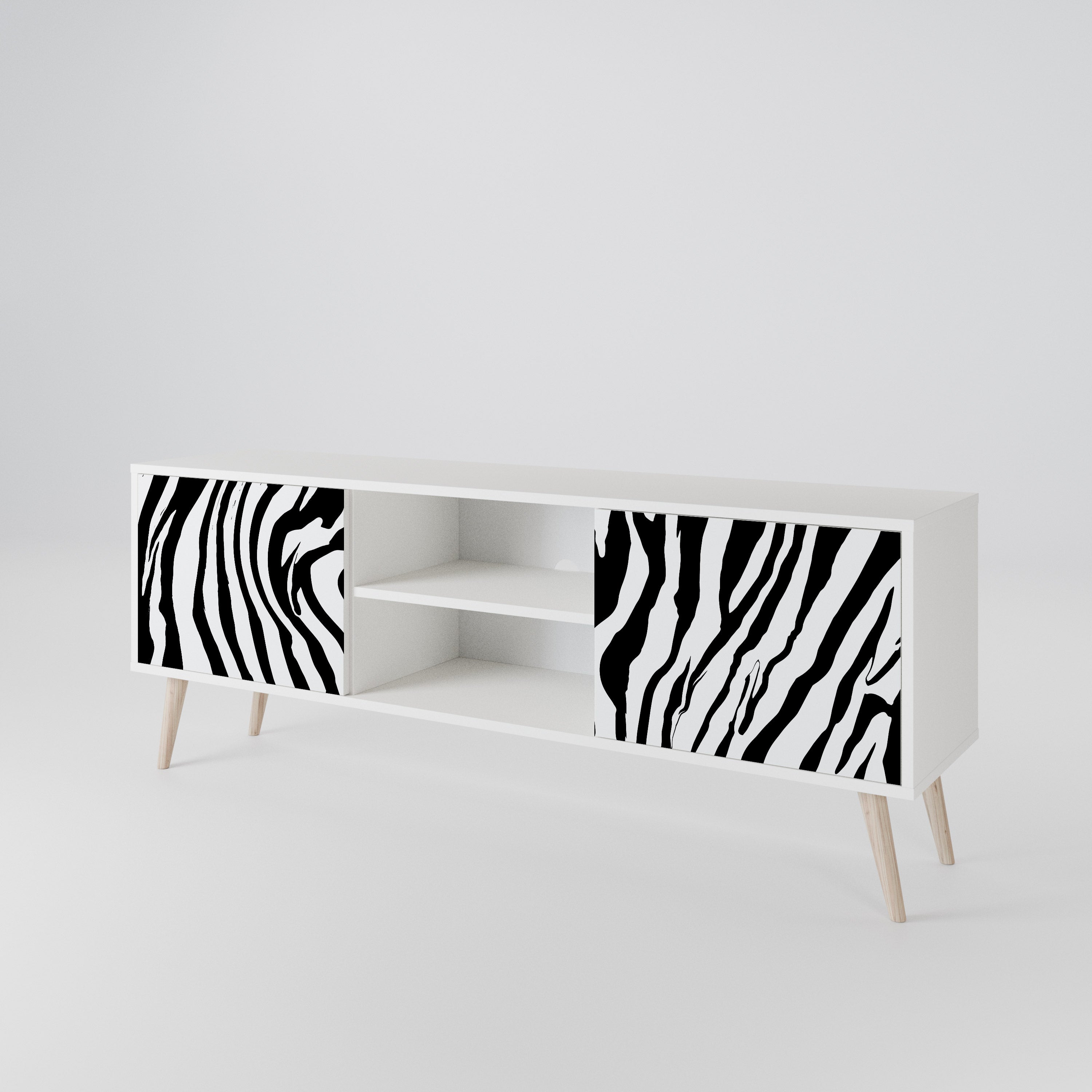 SPLENDID ZEBRA Έπιπλο τηλεόρασης 2-θυρών