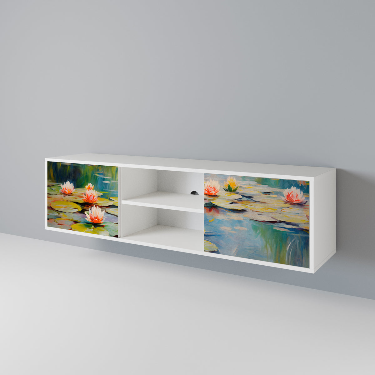 BLOOMING WATERS Έπιπλο τηλεόρασης 2-θυρών