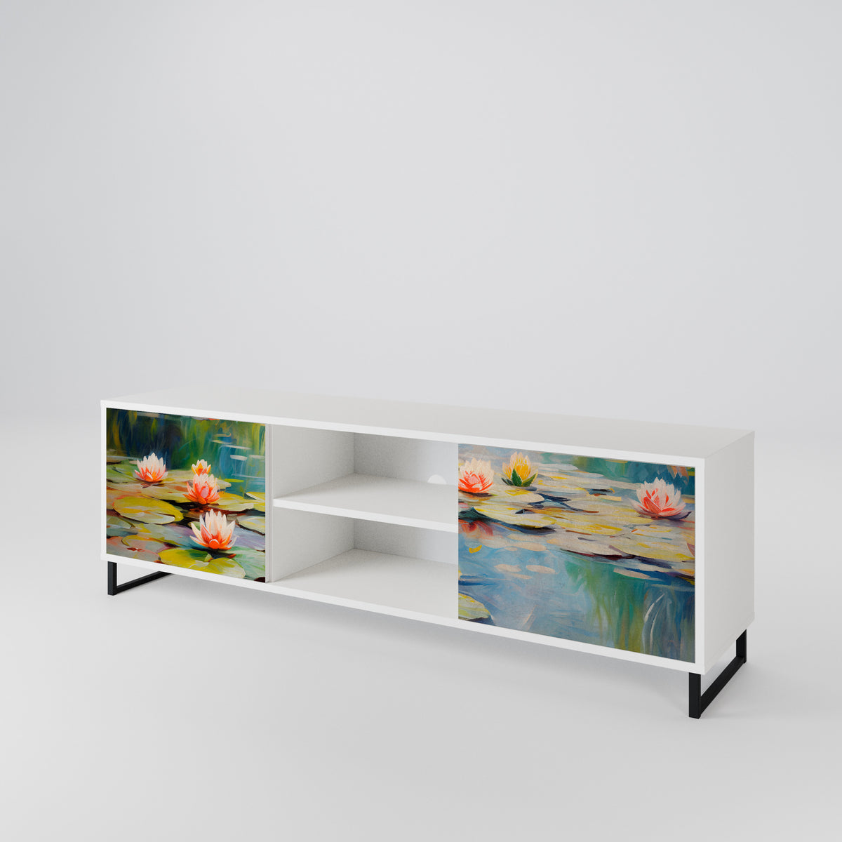 BLOOMING WATERS Έπιπλο τηλεόρασης 2-θυρών