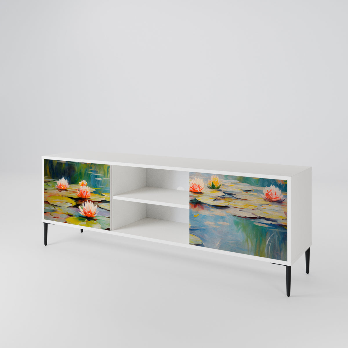 BLOOMING WATERS Έπιπλο τηλεόρασης 2-θυρών