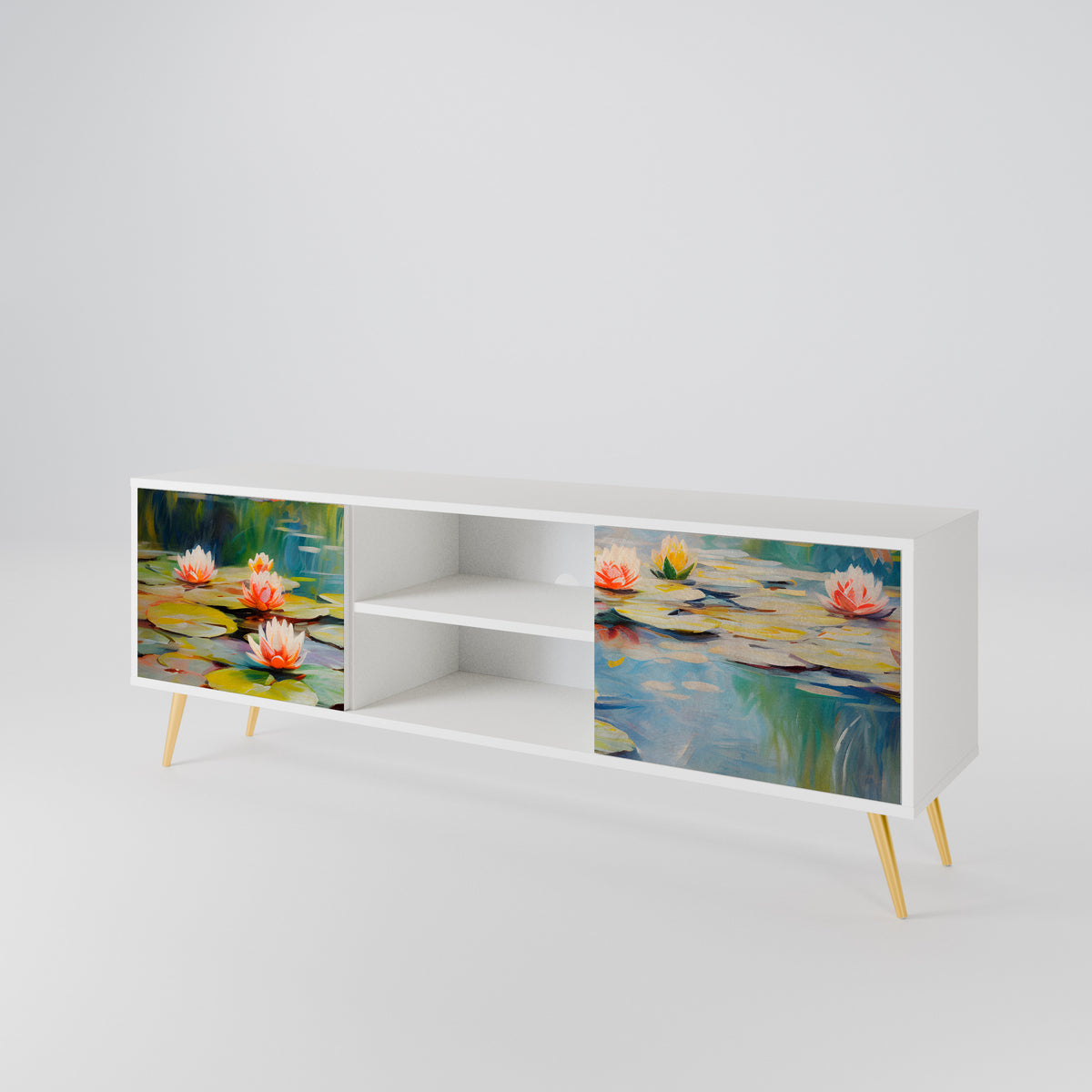 BLOOMING WATERS Έπιπλο τηλεόρασης 2-θυρών