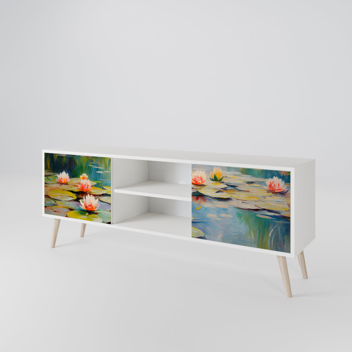 BLOOMING WATERS Έπιπλο τηλεόρασης 2-θυρών