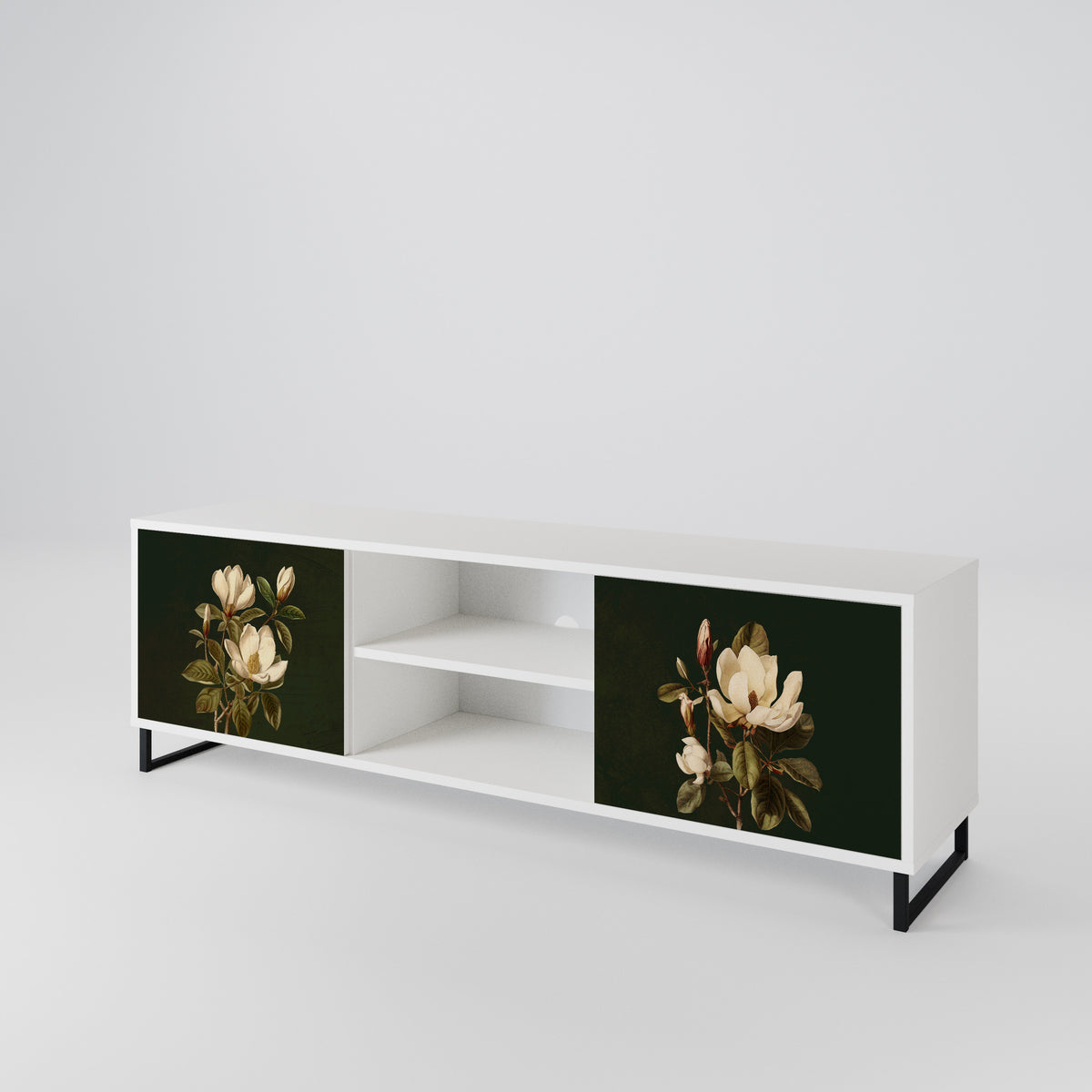 FLORAL NOIR Έπιπλο τηλεόρασης 2-θυρών