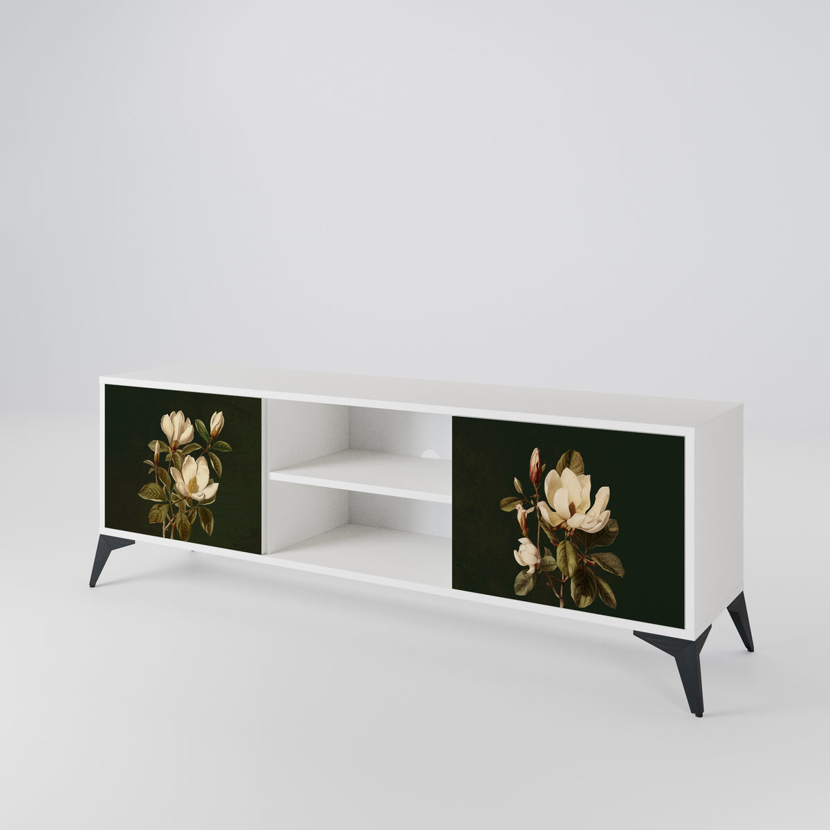 FLORAL NOIR Έπιπλο τηλεόρασης 2-θυρών