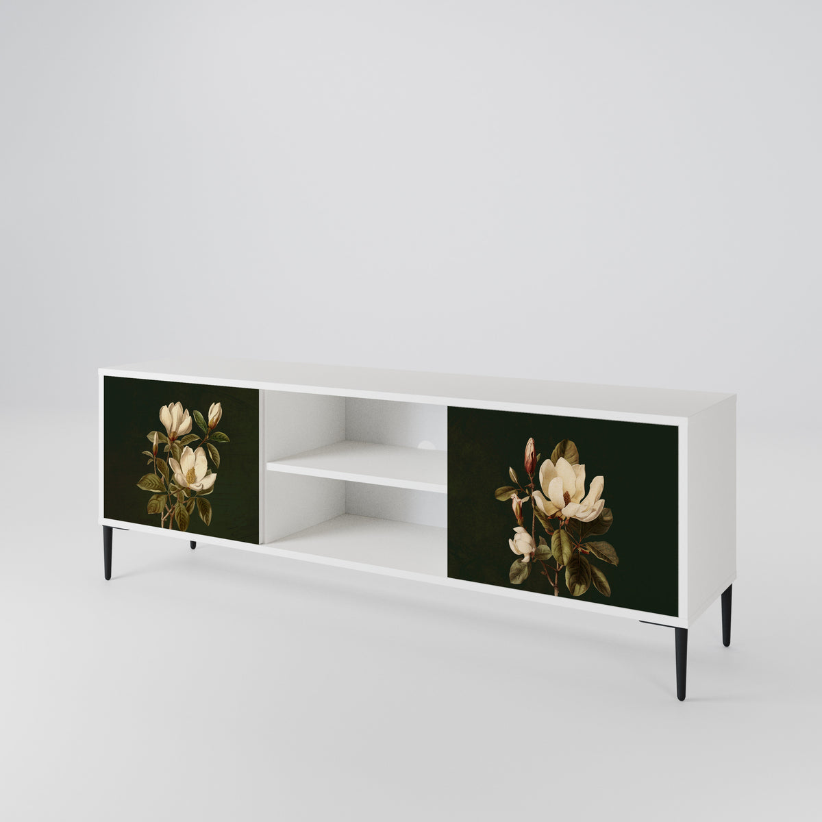 FLORAL NOIR Έπιπλο τηλεόρασης 2-θυρών