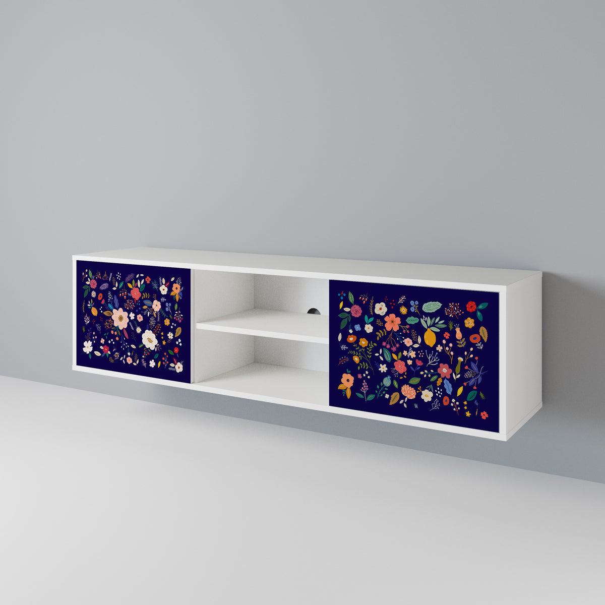 FLORAL COMBINATION Έπιπλο τηλεόρασης 2-θυρών
