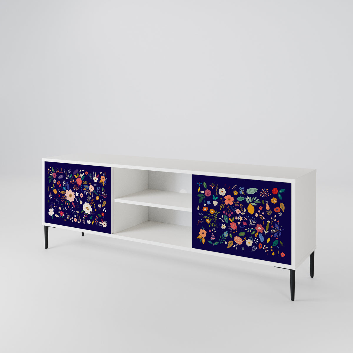 FLORAL COMBINATION Έπιπλο τηλεόρασης 2-θυρών