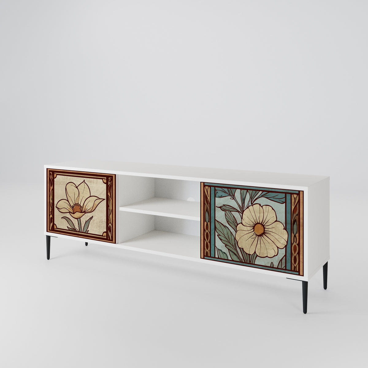 TIMELESS FLORA Έπιπλο τηλεόρασης 2-θυρών