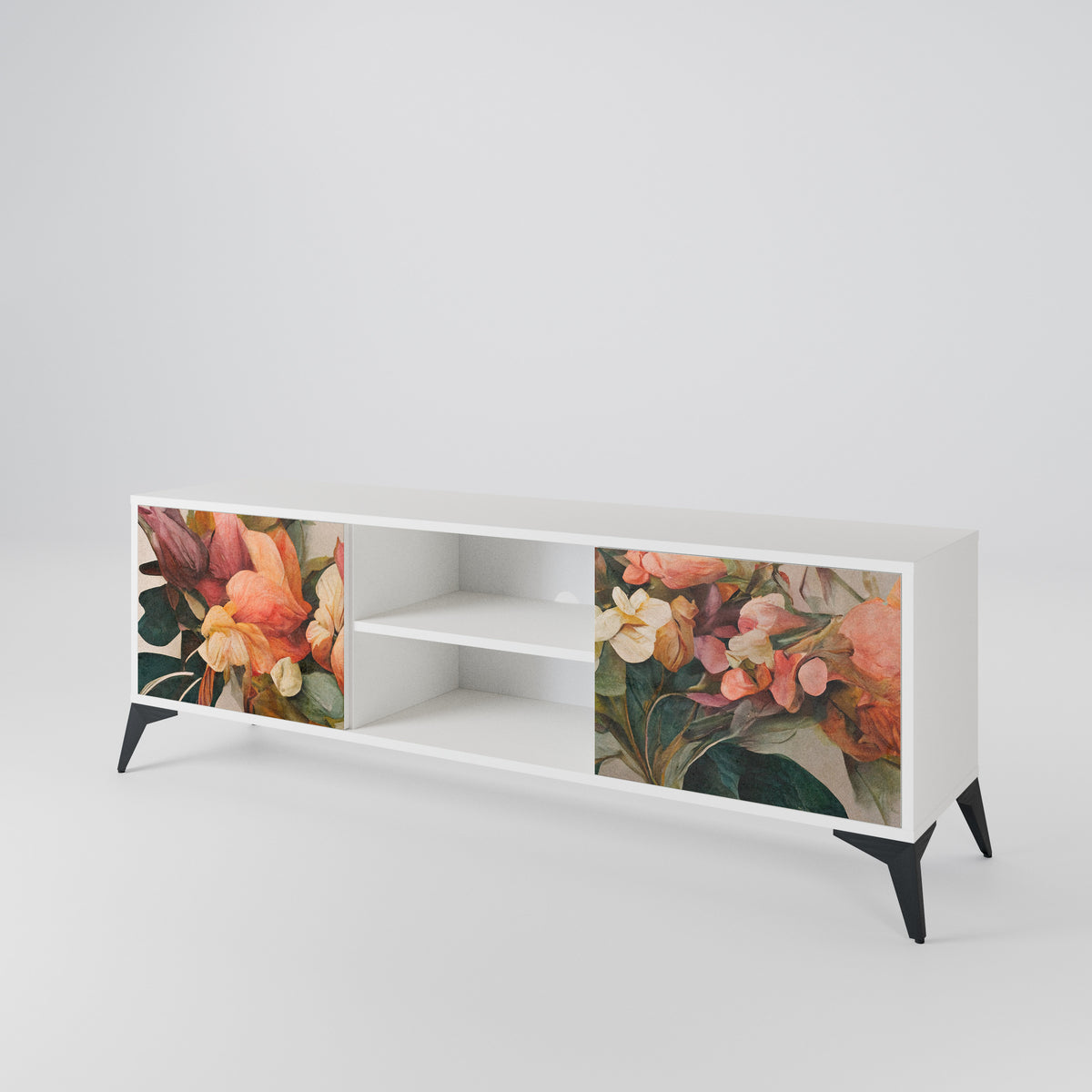 STYLISH BEAUTY Έπιπλο τηλεόρασης 2-θυρών