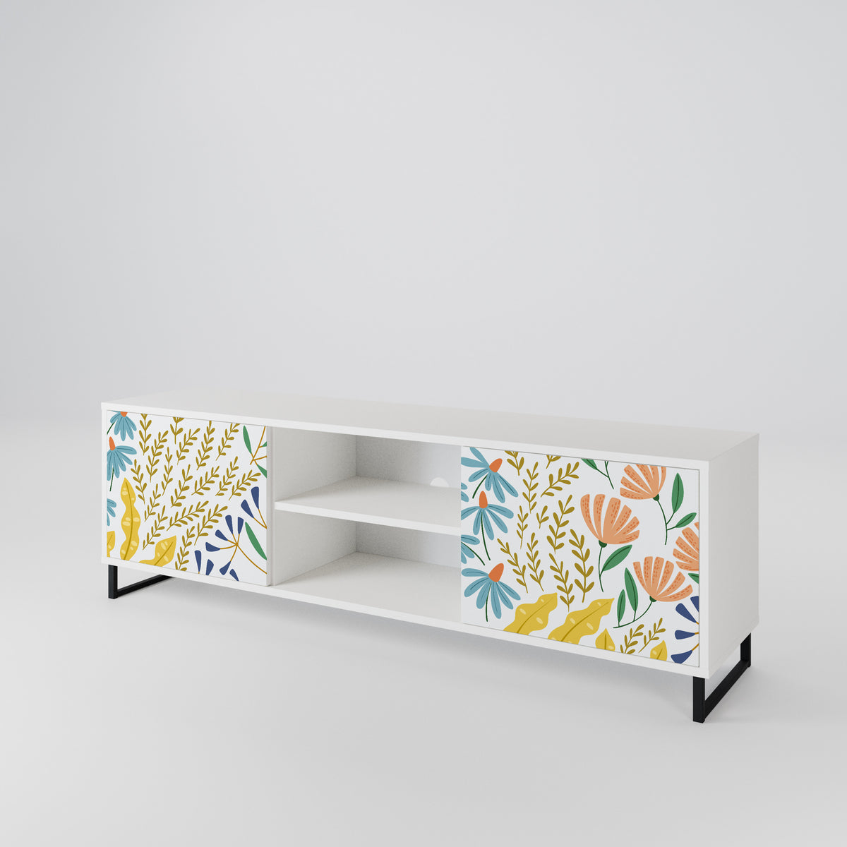 HELLO SPRING Έπιπλο τηλεόρασης 2-θυρών
