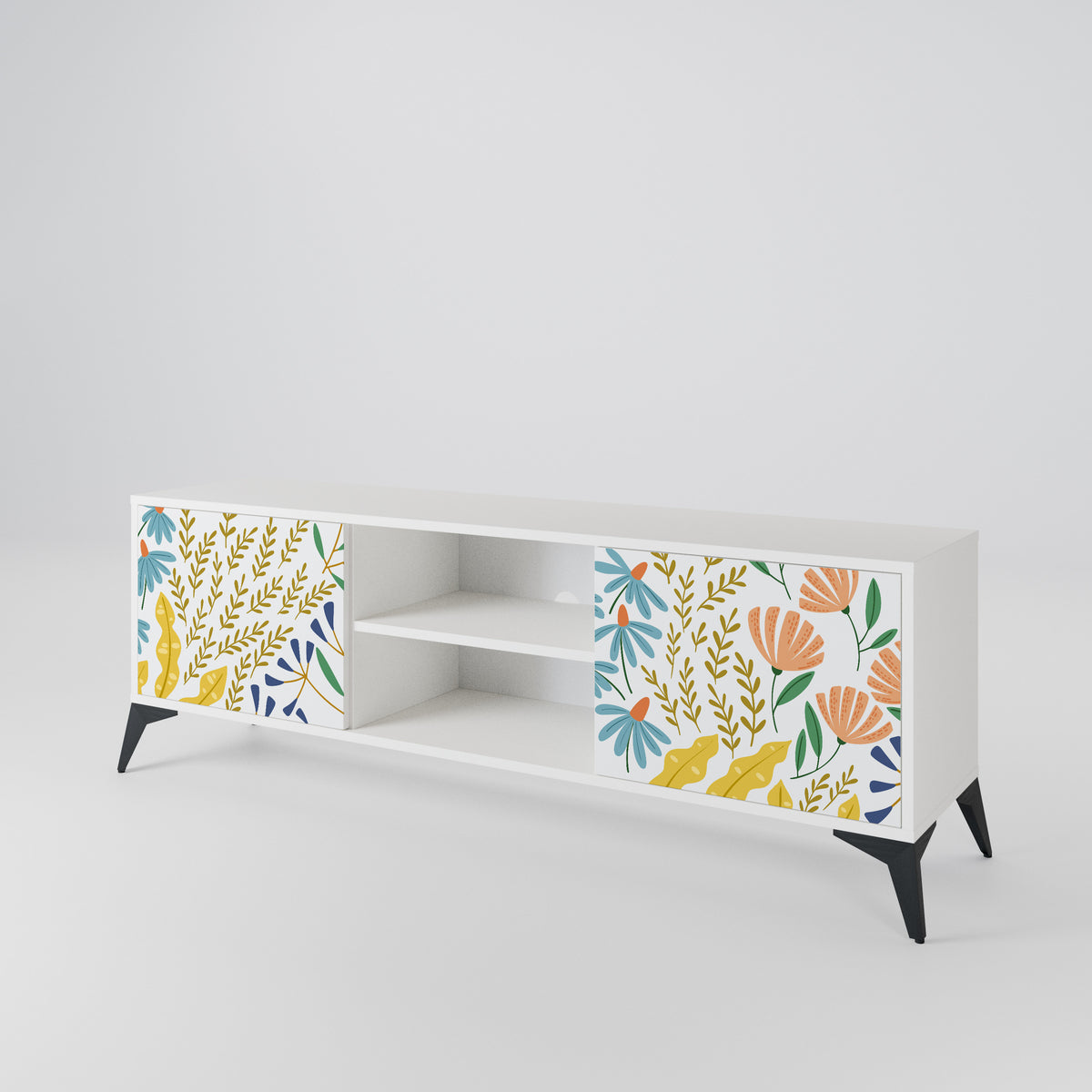 HELLO SPRING Έπιπλο τηλεόρασης 2-θυρών