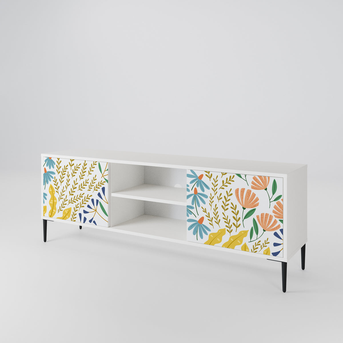 HELLO SPRING Έπιπλο τηλεόρασης 2-θυρών