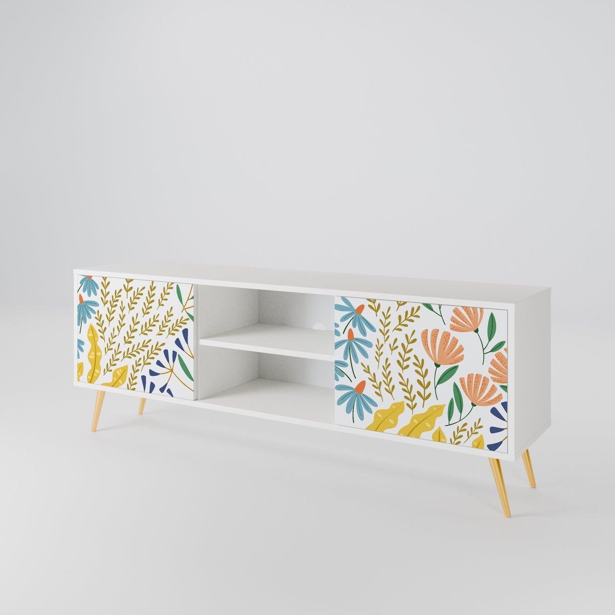 HELLO SPRING Έπιπλο τηλεόρασης 2-θυρών