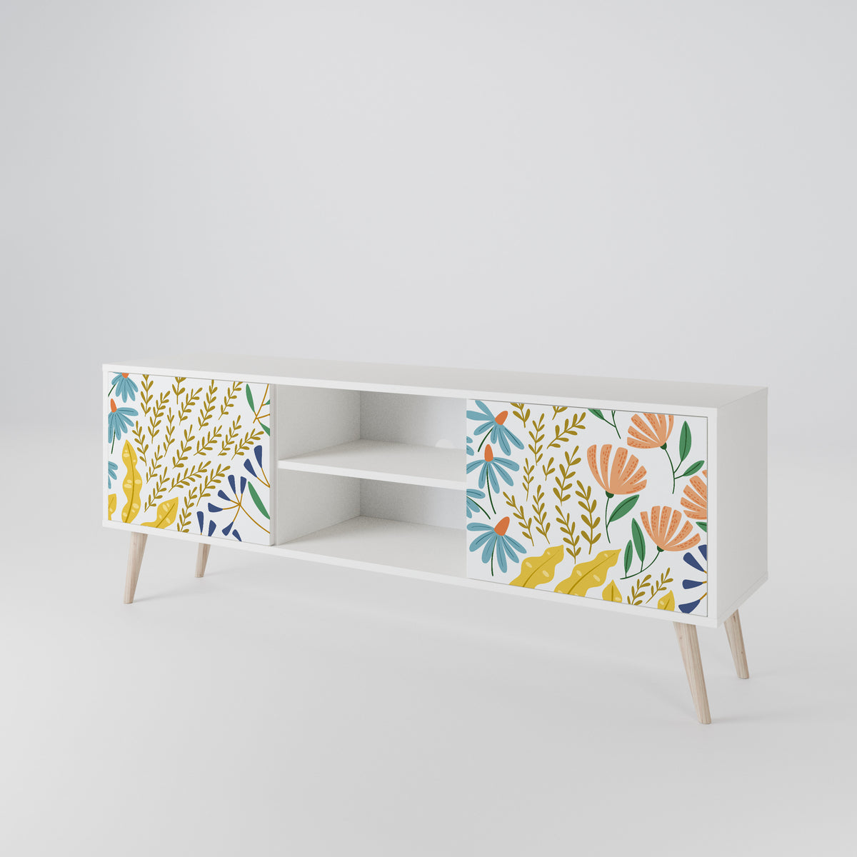 HELLO SPRING Έπιπλο τηλεόρασης 2-θυρών