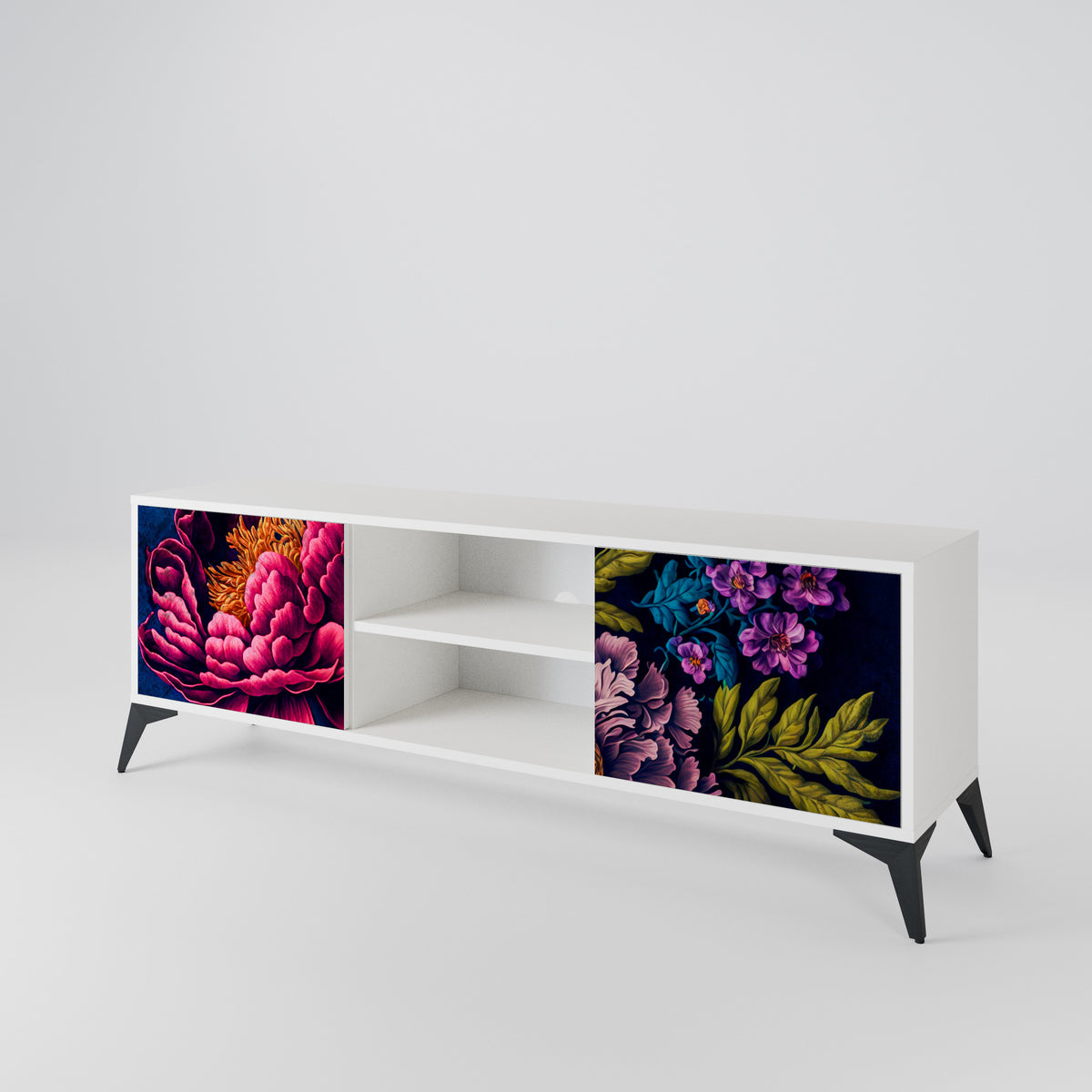 BLOOMING ELEGANCE Έπιπλο τηλεόρασης 2-θυρών