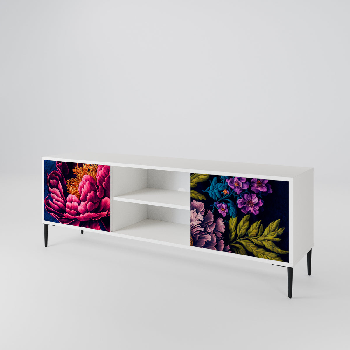 BLOOMING ELEGANCE Έπιπλο τηλεόρασης 2-θυρών