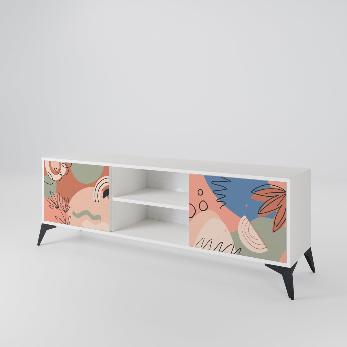 PASTEL DESTINY Έπιπλο τηλεόρασης 2-θυρών