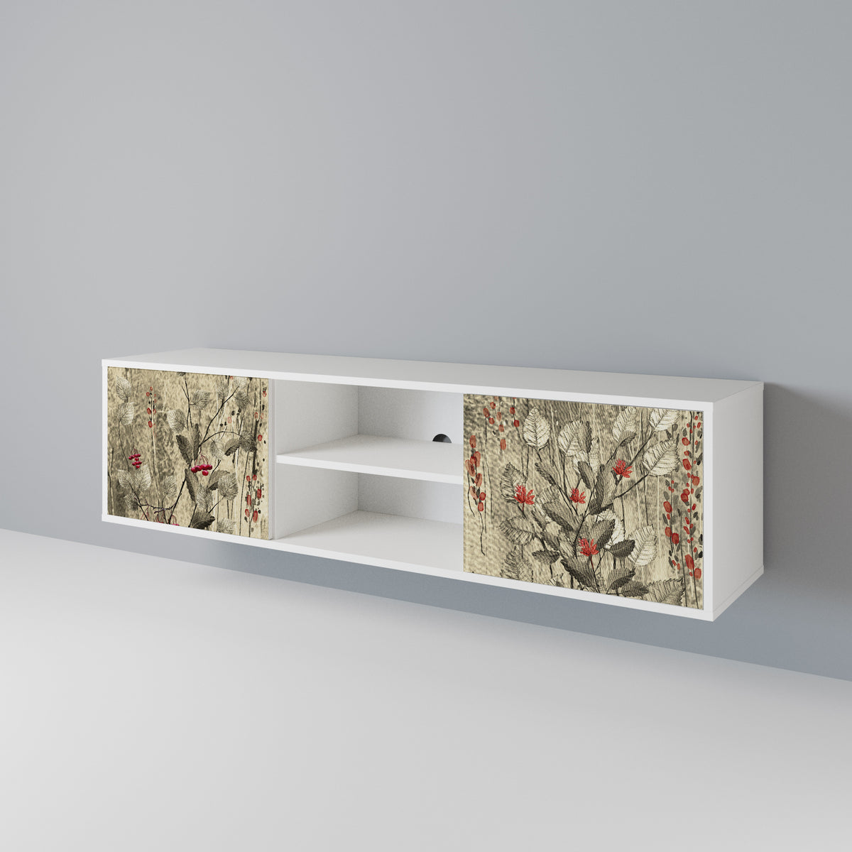 HERBAL GRACE Έπιπλο τηλεόρασης 2-θυρών