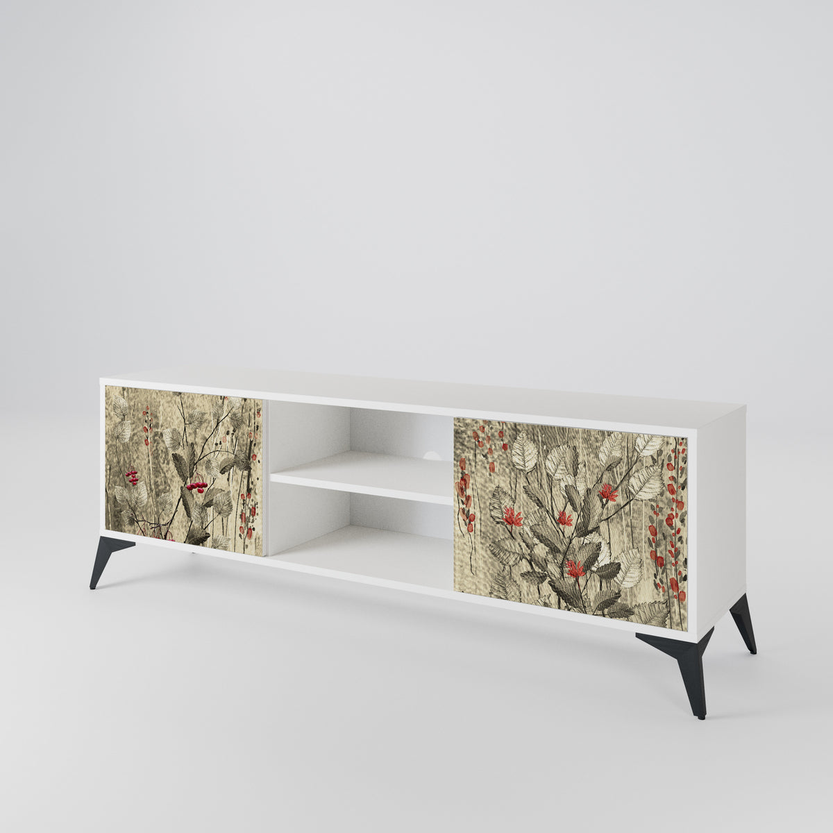 HERBAL GRACE Έπιπλο τηλεόρασης 2-θυρών