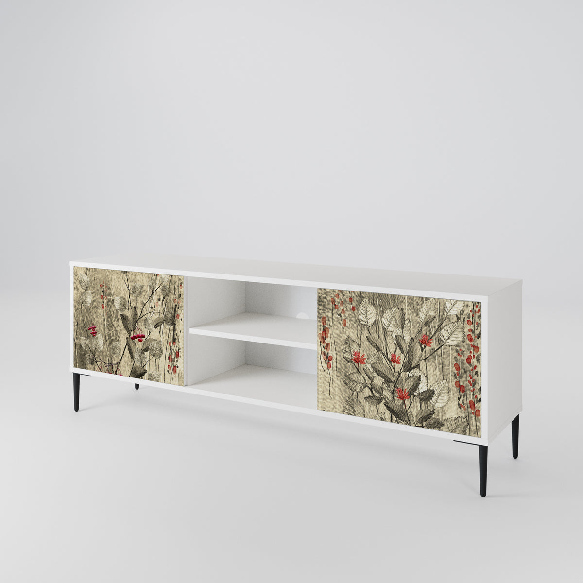 HERBAL GRACE Έπιπλο τηλεόρασης 2-θυρών