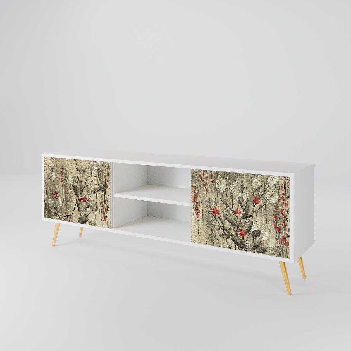 HERBAL GRACE Έπιπλο τηλεόρασης 2-θυρών