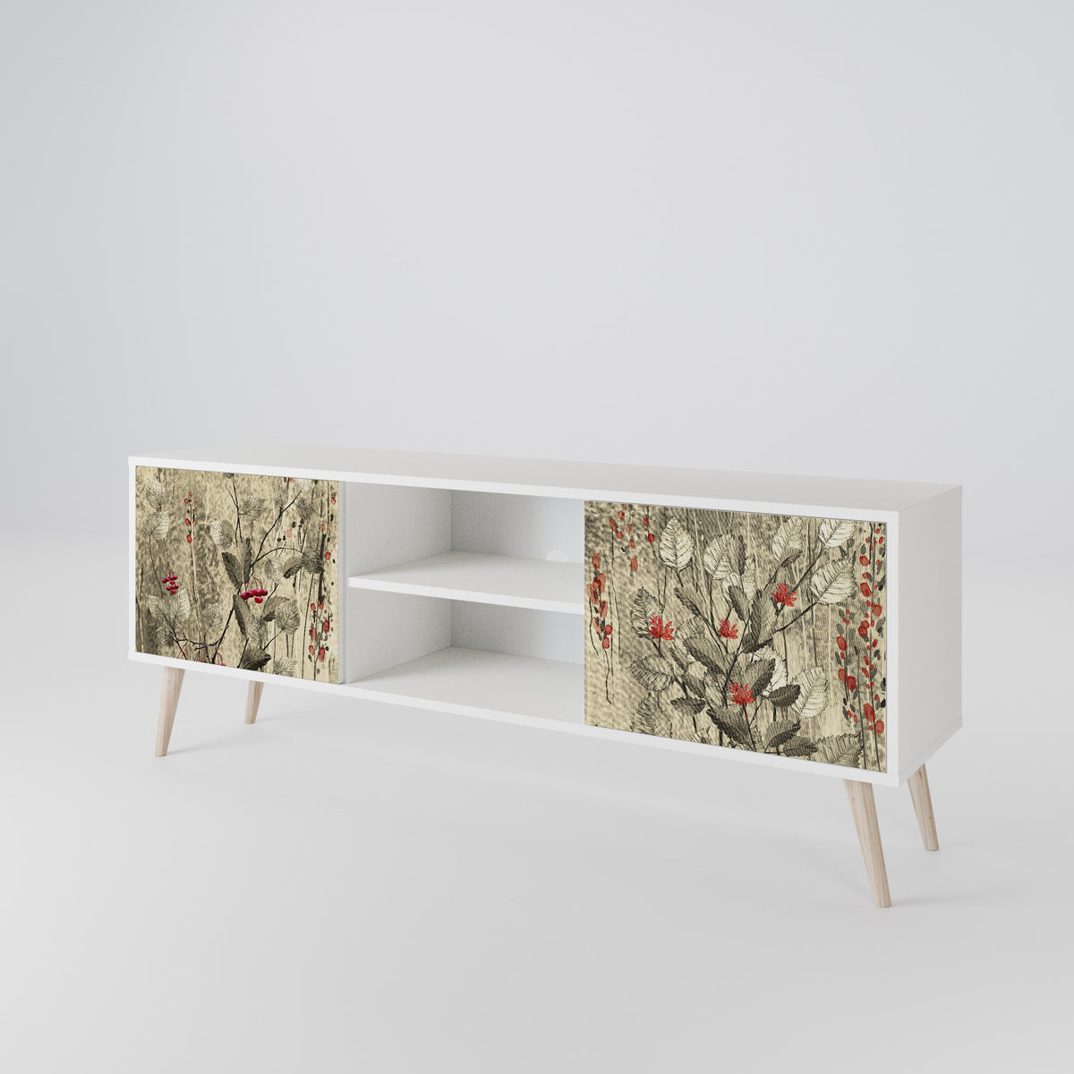 HERBAL GRACE Έπιπλο τηλεόρασης 2-θυρών