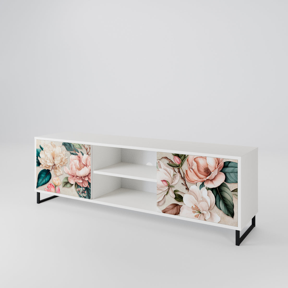 FLORAL GRACE Έπιπλο τηλεόρασης 2-θυρών