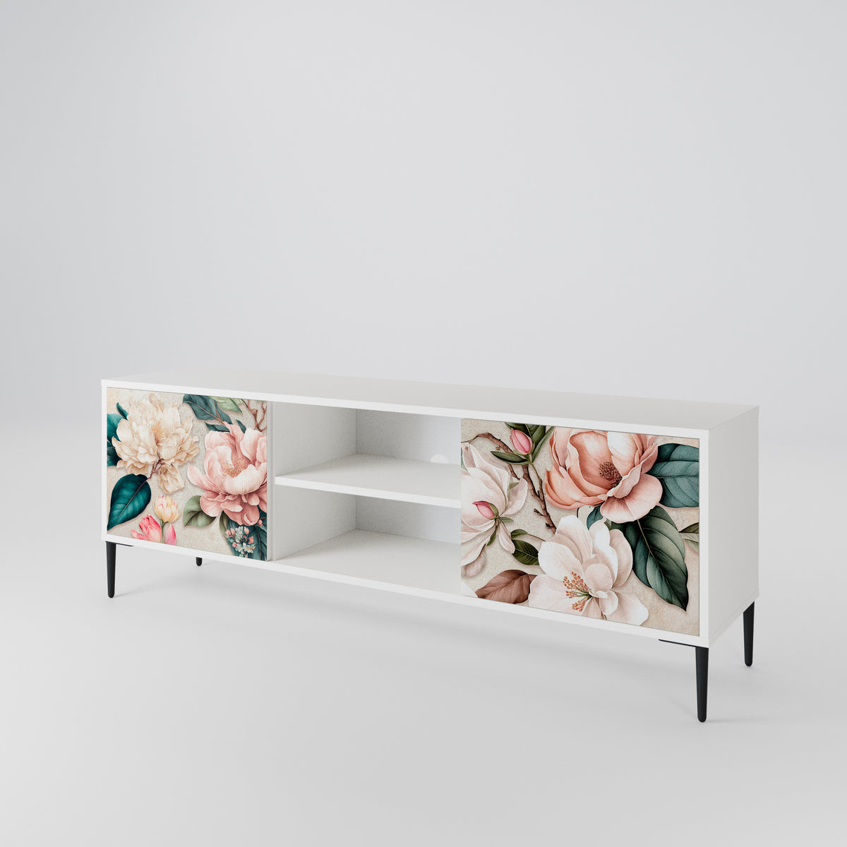 FLORAL GRACE Έπιπλο τηλεόρασης 2-θυρών