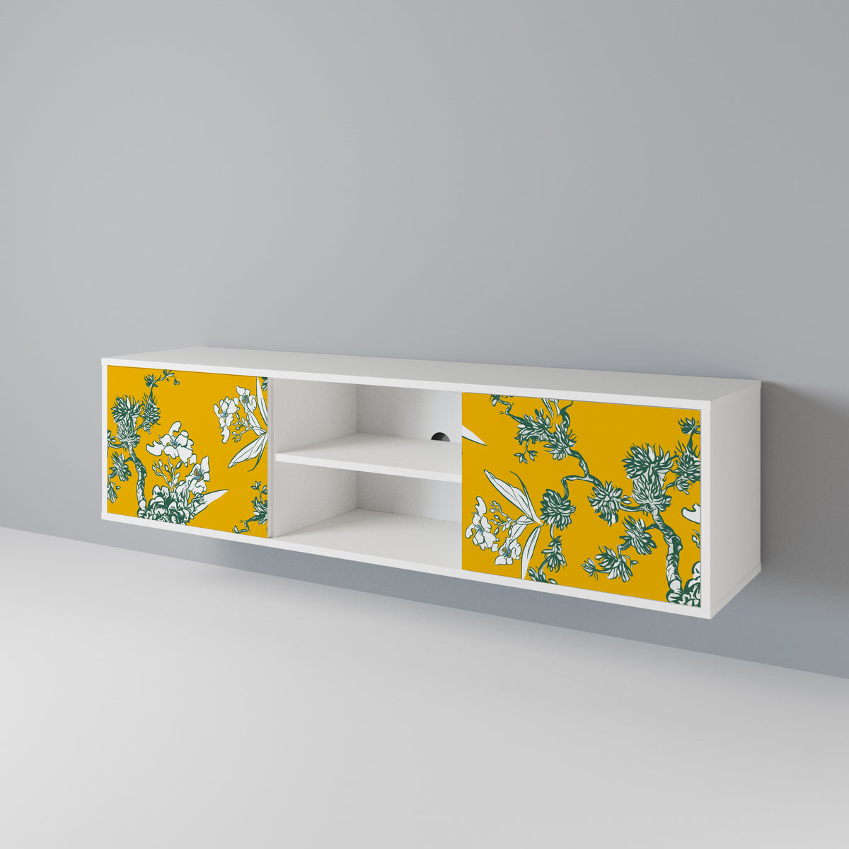 YELLOW CHINOISERIE Έπιπλο τηλεόρασης 2-θυρών