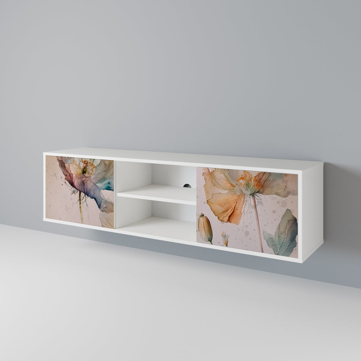 SOFTEN POPPY Έπιπλο τηλεόρασης 2-θυρών