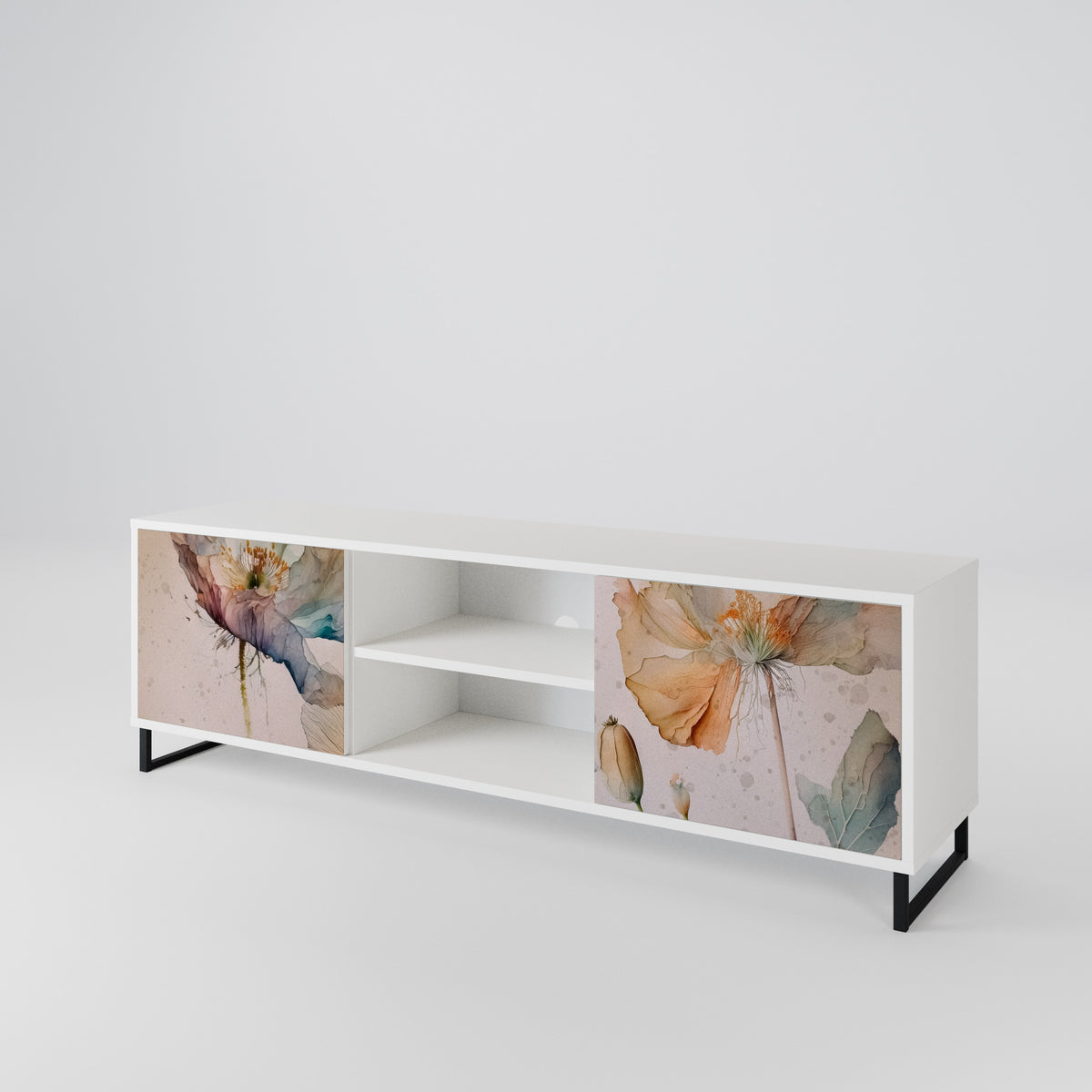 SOFTEN POPPY Έπιπλο τηλεόρασης 2-θυρών