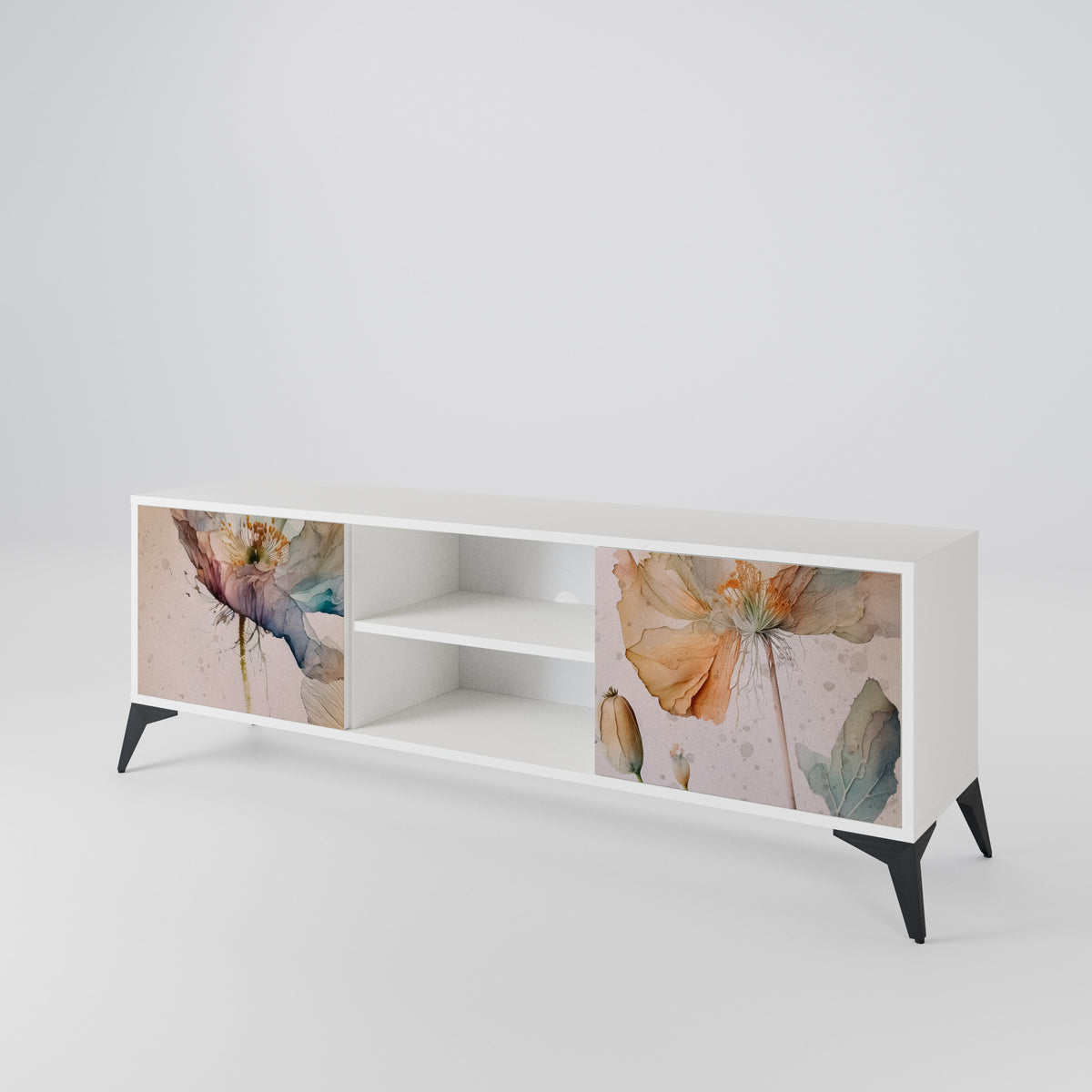 SOFTEN POPPY Έπιπλο τηλεόρασης 2-θυρών