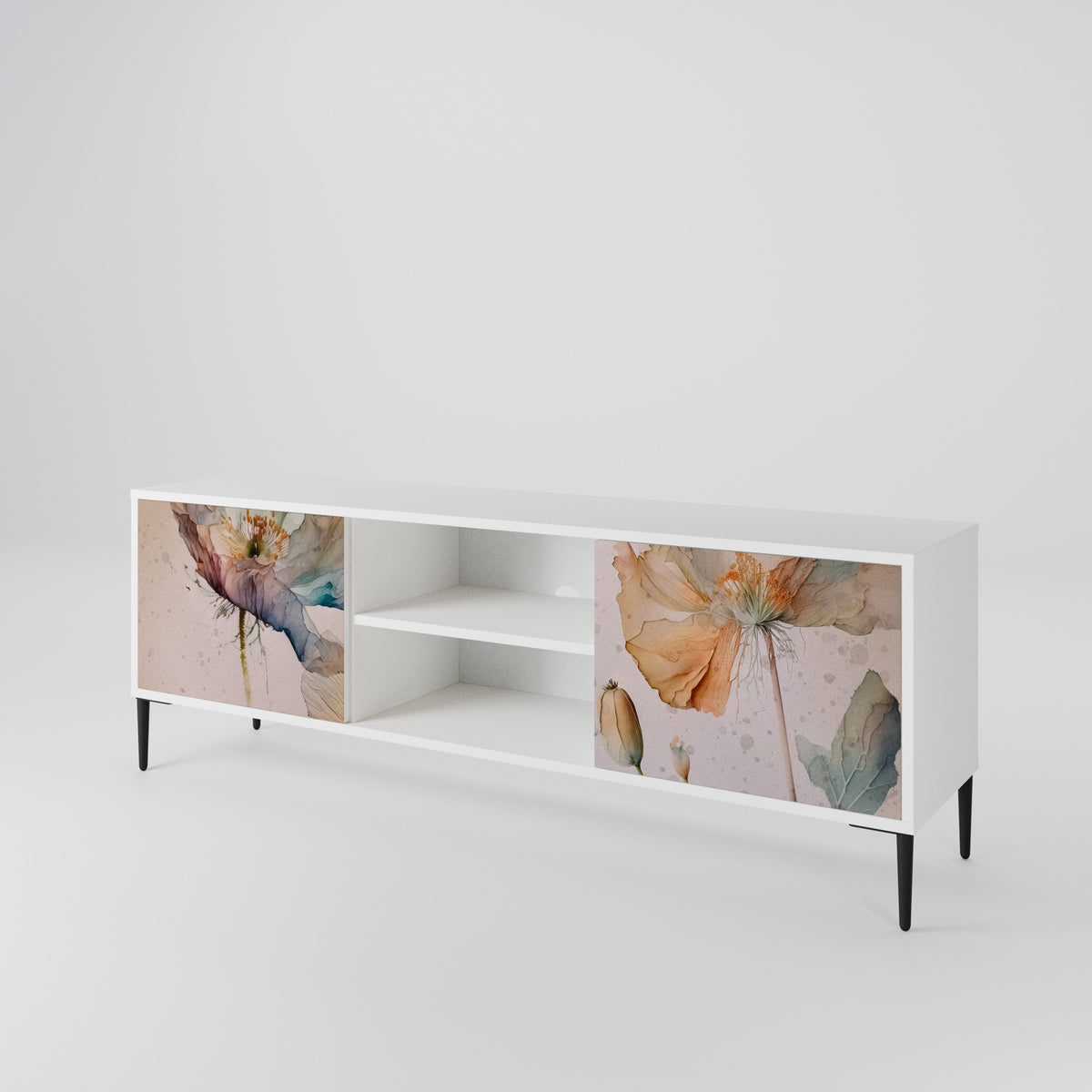 SOFTEN POPPY Έπιπλο τηλεόρασης 2-θυρών